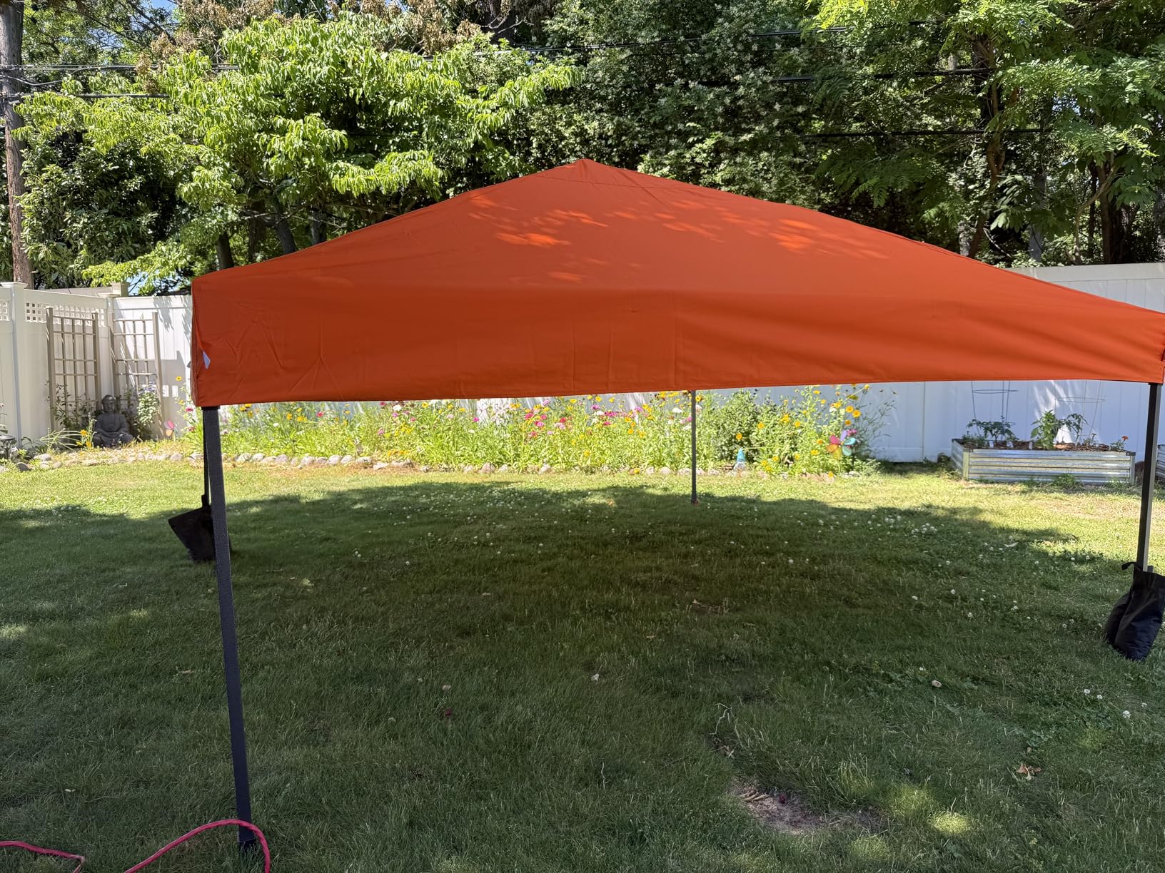 Best Choice Products 10x10ft Pop Up Canopy Tent with Sidewall, 1 Person 1 Minute Set Up, Carry Case, 4 Weight Bags - Amethyst Purple customer photo 2
