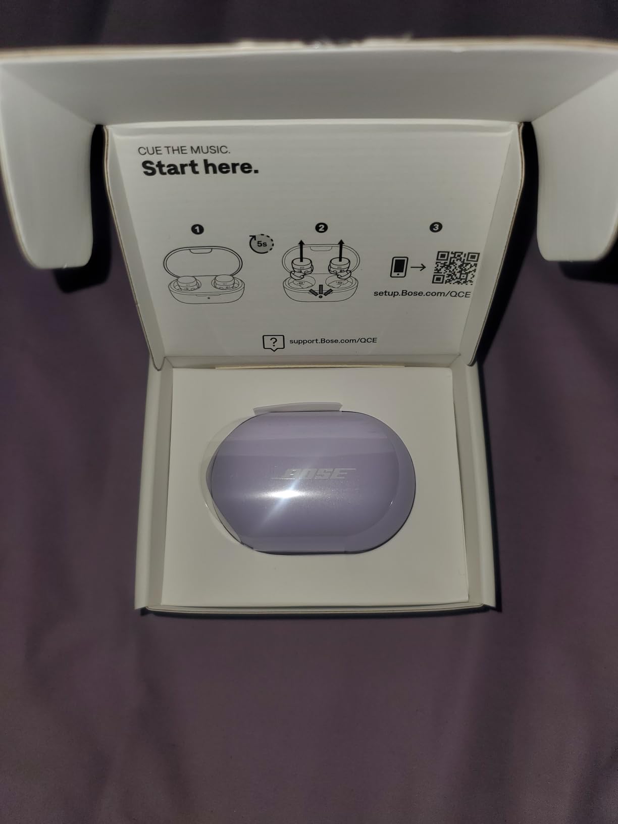 Bose QuietComfort Bluetooth Earbuds, True Wireless Earbuds with Active Noise Cancellation and Mic, Deep Bass, IPX4 Rating, Up to 8.5 Hours of Playtime, Chilled Lilac customer photo 2