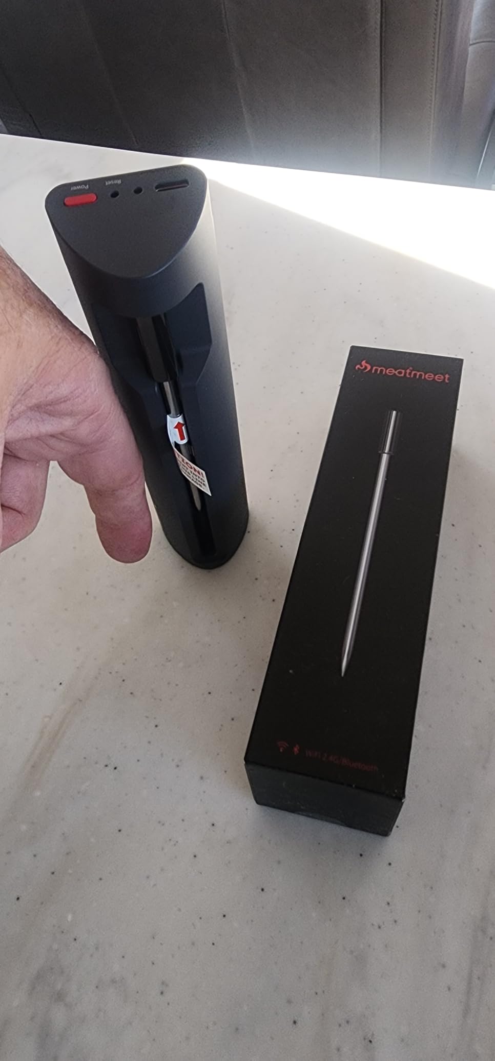 WiFi Wireless Bluetooth Meat Thermometer Digital, Smart AI Powered Cooking Thermometer with APP Control, IP67 Waterproof Meat Probe for BBQ, Oven, Grill, Smoker (Pro) customer photo 1