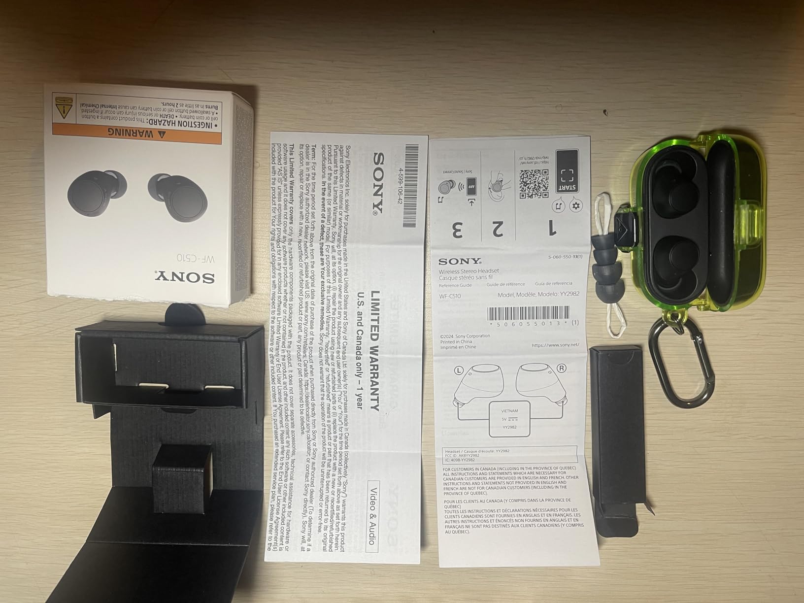 Sony WF-C510 Truly Wireless in-Ear Bluetooth Earbud Headphones with up to 22-Hour Battery, Multipoint-Connection, Mic and IPX4 Water Resistance, Black customer photo 2