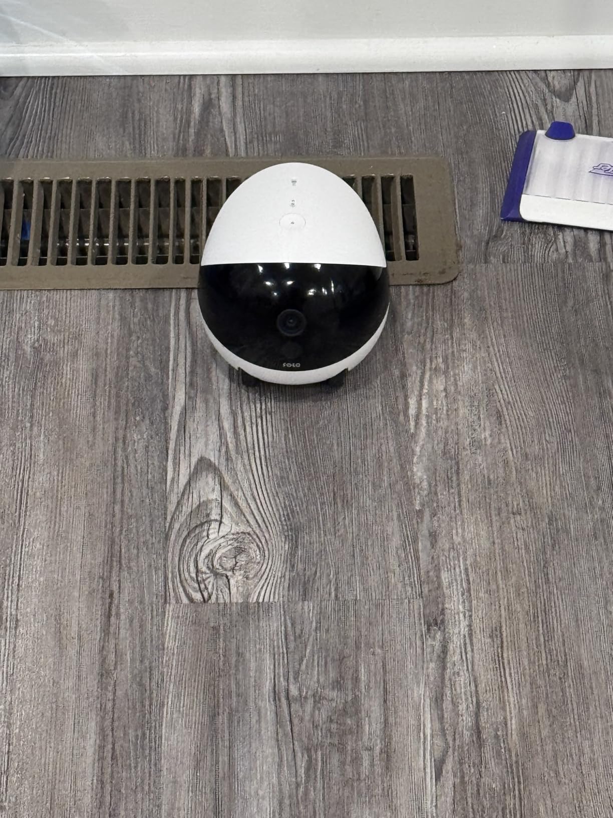 Enabot EBO ROLA Mini FamilyBot 2K Pet Camera Robot: Movable Indoor Camera Battery-Powered with Phone App, One-Touch Call, 2-Way Talk, Night Vision, Motion Detection, Video Recording customer photo 2