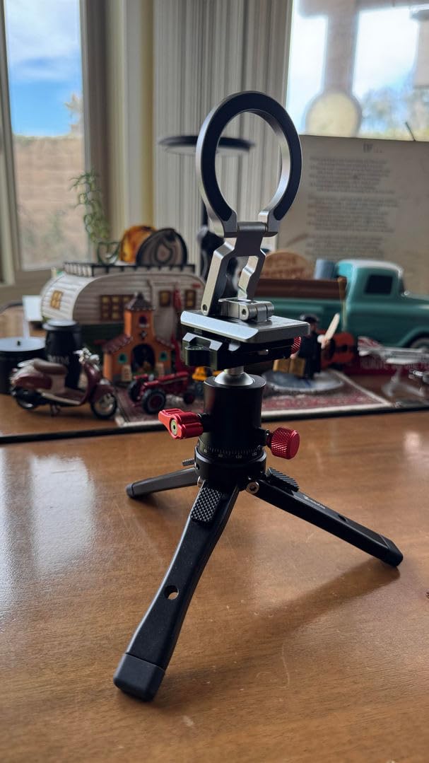 Zeadio Heavy Duty Camera Tripod, 88lbs/40kg Load All-Metal Tabletop Stand with Adjustable Height & ARRI 1/4