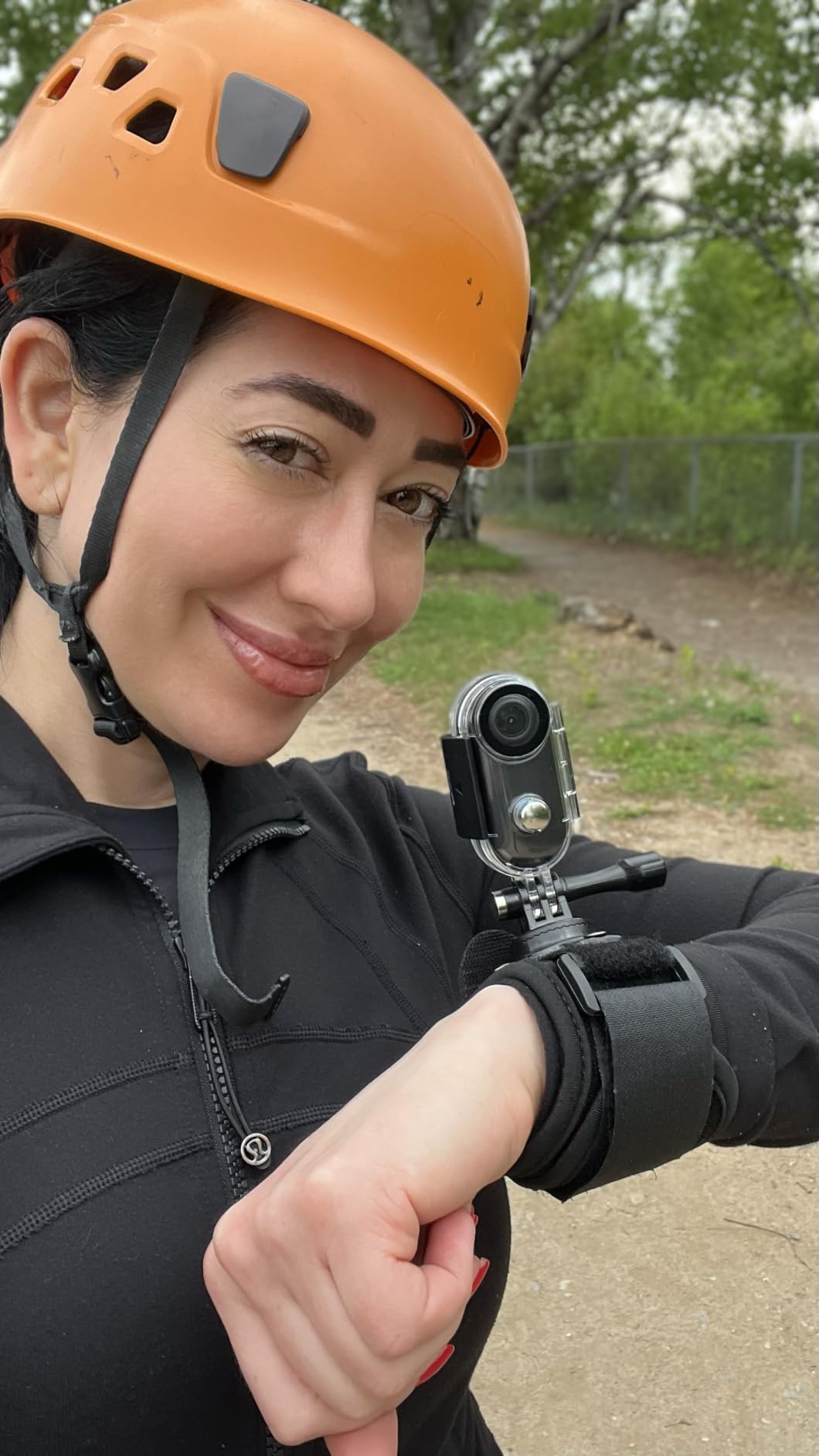 i3 4K Thumb Action Camera, Tiny Size, Mount Anywhere, Small Body Camera with Spring Clip, Portable Vlogging, Hands-Free POV Recording, Helmet Cam for Cycling, Motorcycle (64G-Card, Black) customer photo 1