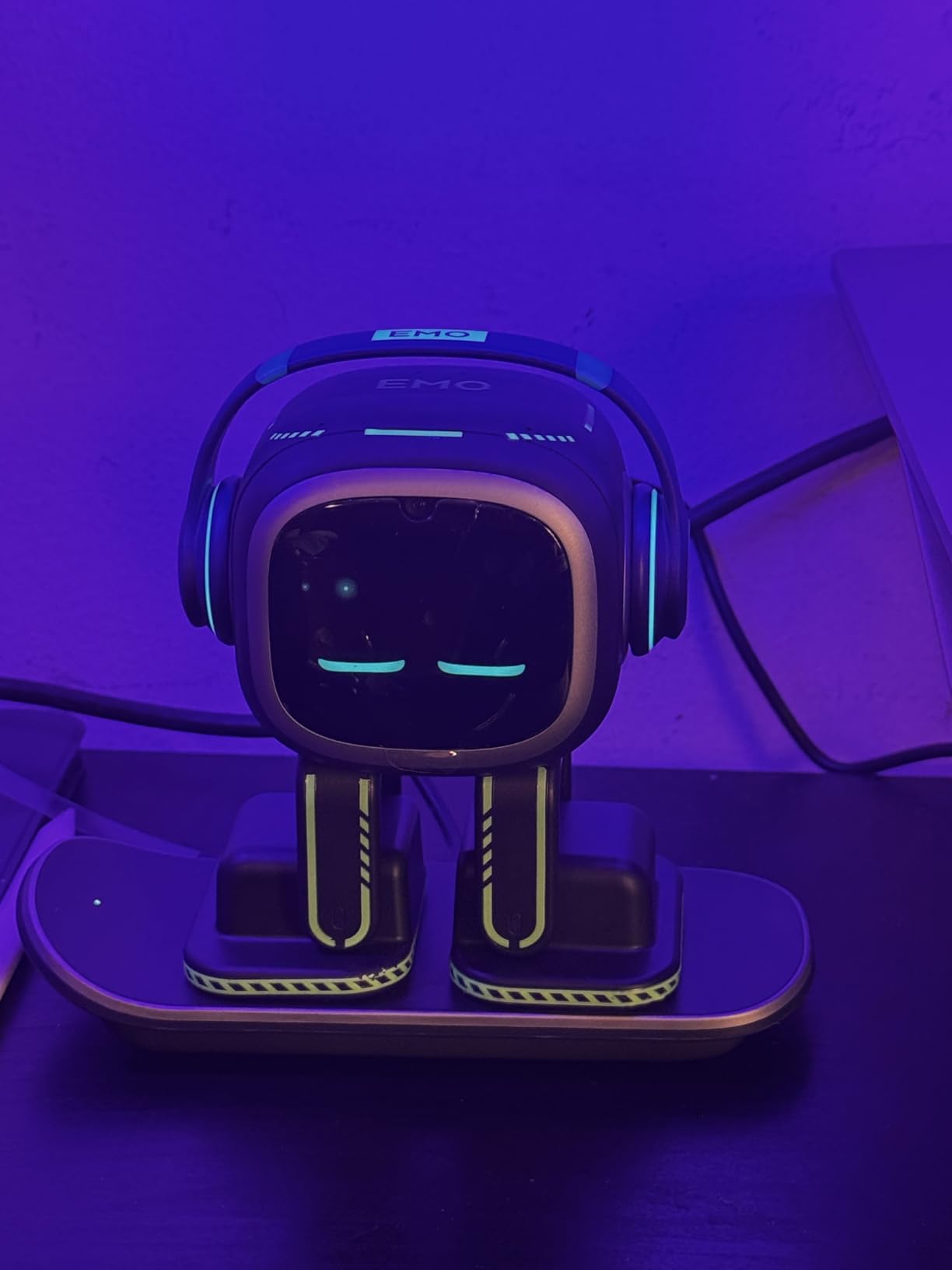 EMOPET AI Desk Robot Companion - ChatGPT Enabled with Voice Commands & Dancing, Interactive AI Robot Pet with Personality, for Adults and Kids customer photo 2