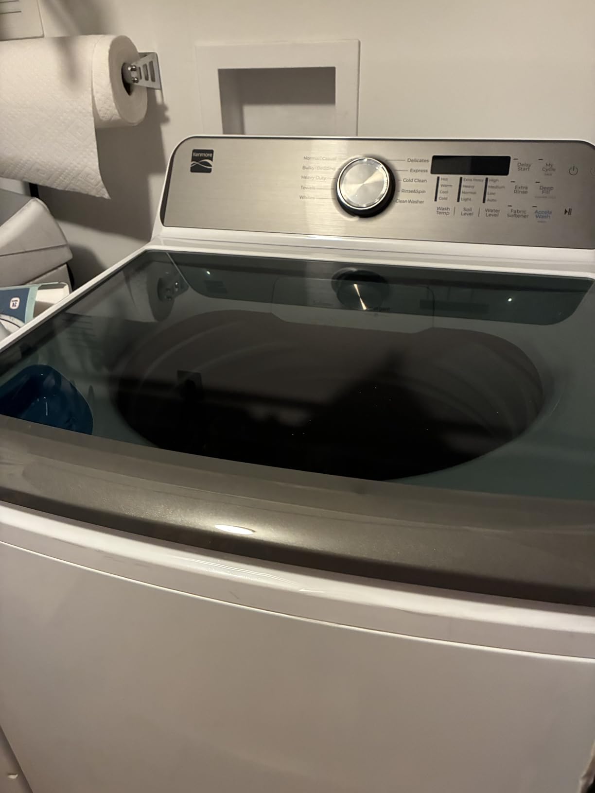 Kenmore 4.5 cu. ft. Top Load Washer with Triple Action Impeller for Tough Dirt & Stains - Reduce Laundry Time with Accela Wash & Express Wash - LED - White customer photo 1