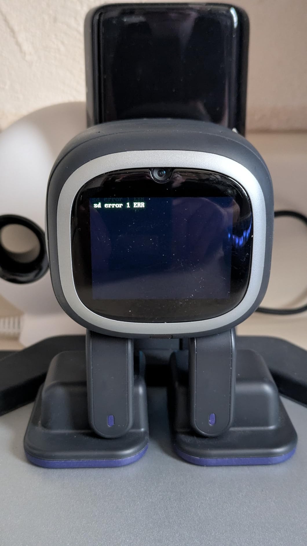 EMOPET AI Desk Robot Companion - ChatGPT Enabled with Voice Commands & Dance Feature, Interactive Robot Pet with Personality, Comes with Charging Home Station customer photo 1