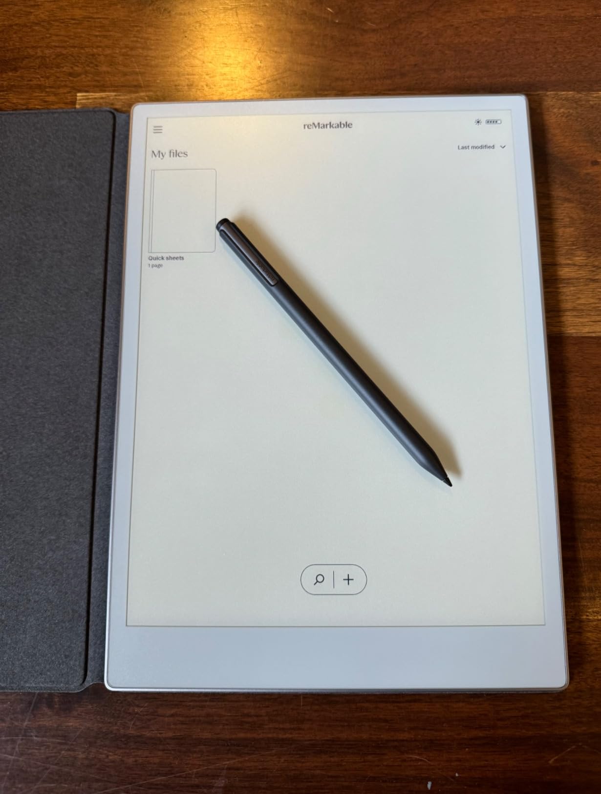 reMarkable Paper Pro with Marker Plus and Black Leather Book Folio | 11.8” color e ink paper tablet with reading light, digital notebook for writing, reading, and better thinking customer photo 1