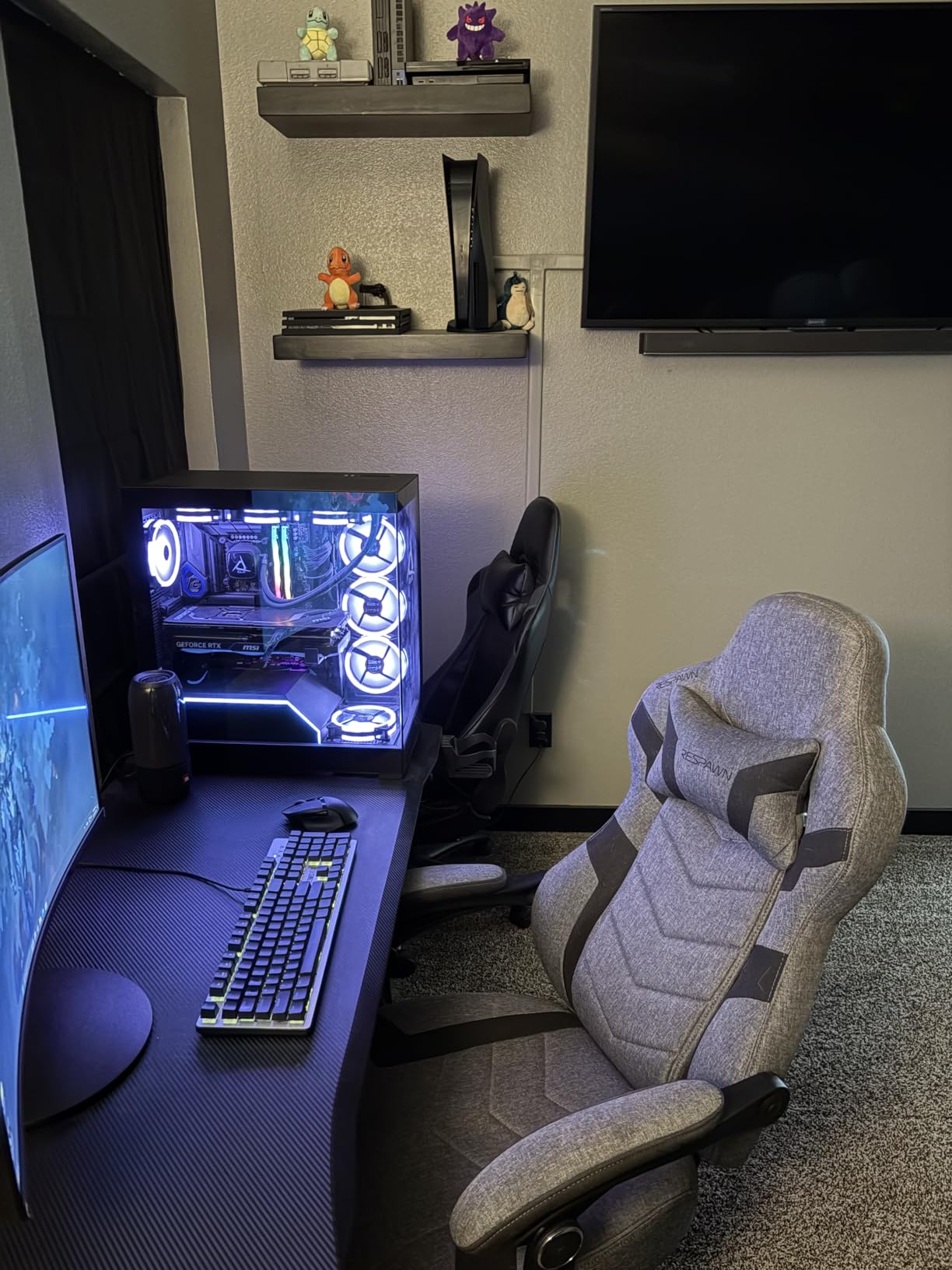 Respawn 110 Pro Ergonomic Gaming Chair with Footrest and Recline | Ergonomic office chair comfort with footrest, lumbar support & 155° recline for work, gaming and relaxing. customer photo 2