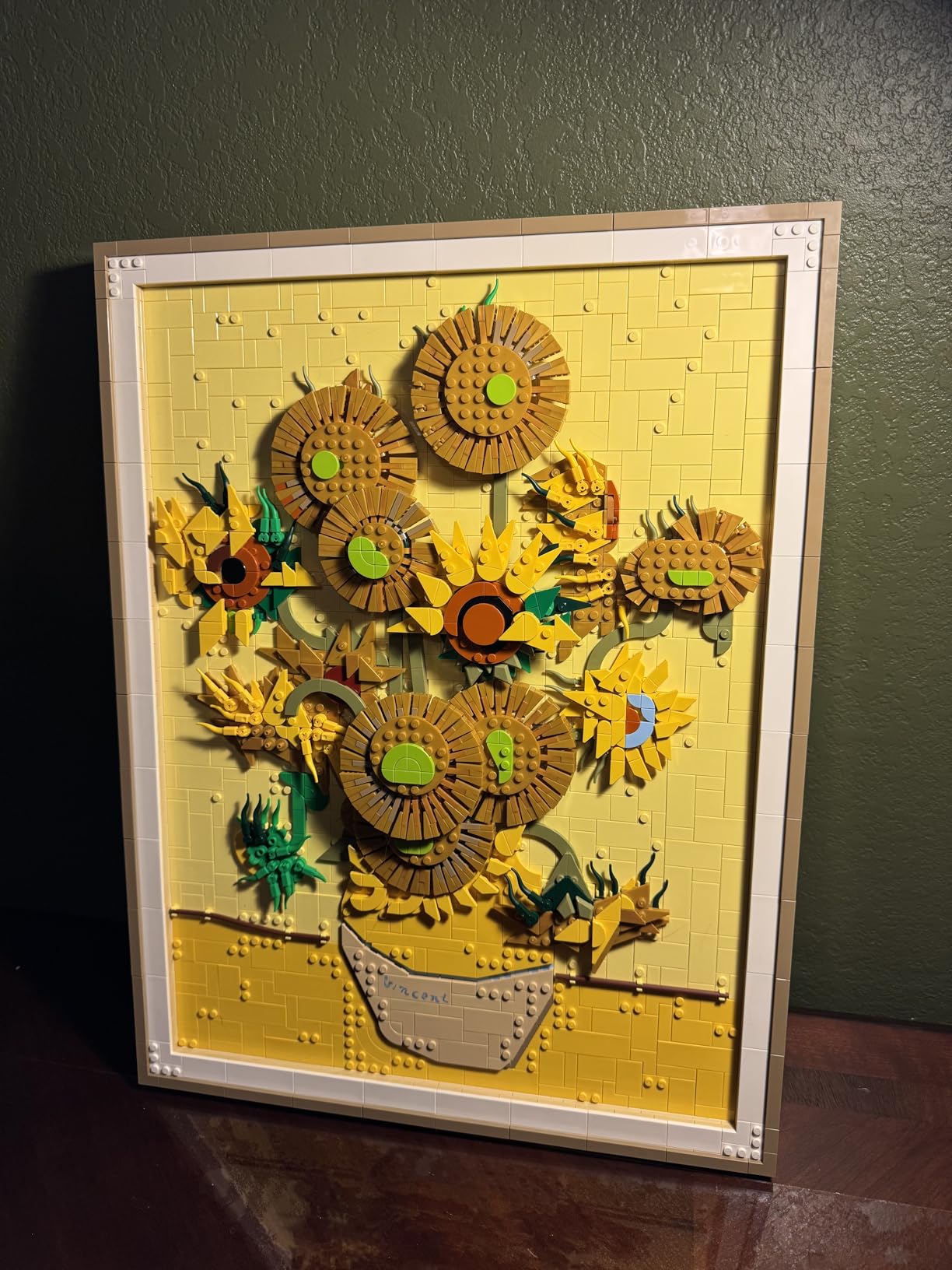 LEGO Art Vincent Van Gogh - Sunflowers Building Set for Adults - Home Decor Idea - Brick Built Painting - Gift for Birthdays - 31215 customer photo 2