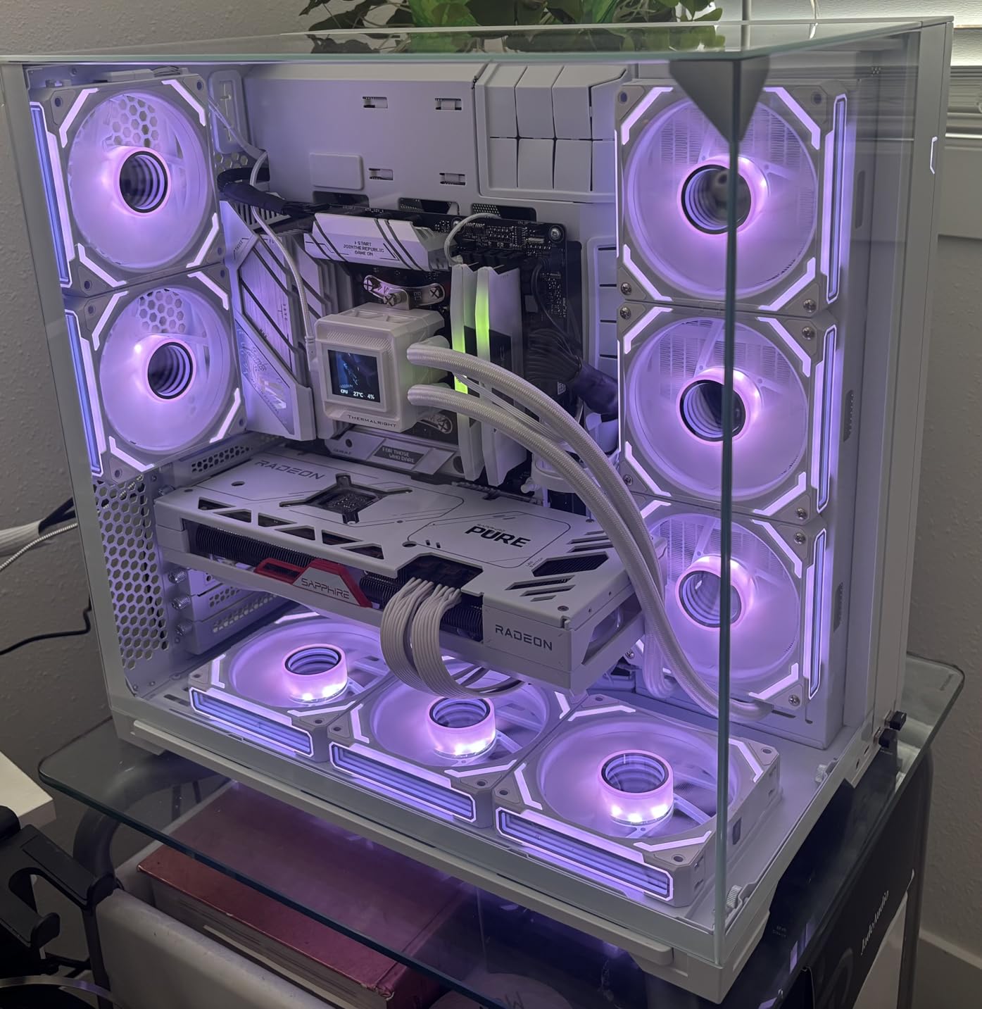 Lian Li O11Vision Compact White-Steel-Tempered Glass ATX Mid Tower Computer Case-Back Connect Support-O11VPW customer photo 1