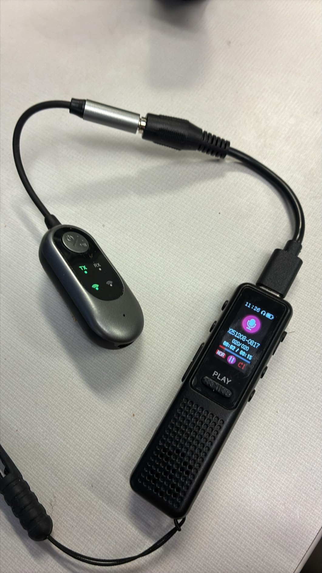 64GB Digital Voice Recorder - ZIPCIDE Digital Voice Activated Recorder with AI-Intelligent Noise Reduction, Voice Activated Sound Audio Tap Recorder Device for Lectures Meetings, Work, Interviews customer photo 1