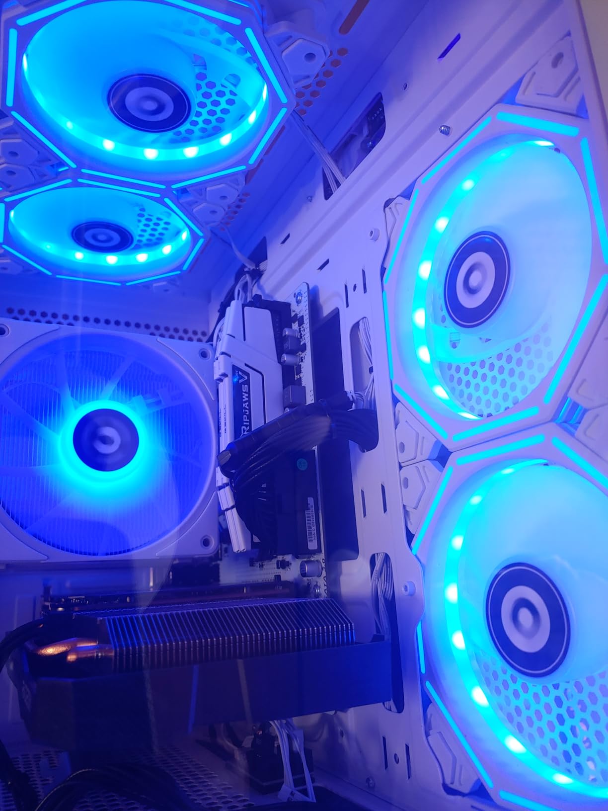 Gaming PC Desktop Computer, AMD Ryzen 5 5600GT 16GB RAM 1TB NVMe SSD, Prebuilt Tower PC with Integrated Graphics, ATX 3.0 Power, RGB Cooling Fans, Windows 11 Home customer photo 2