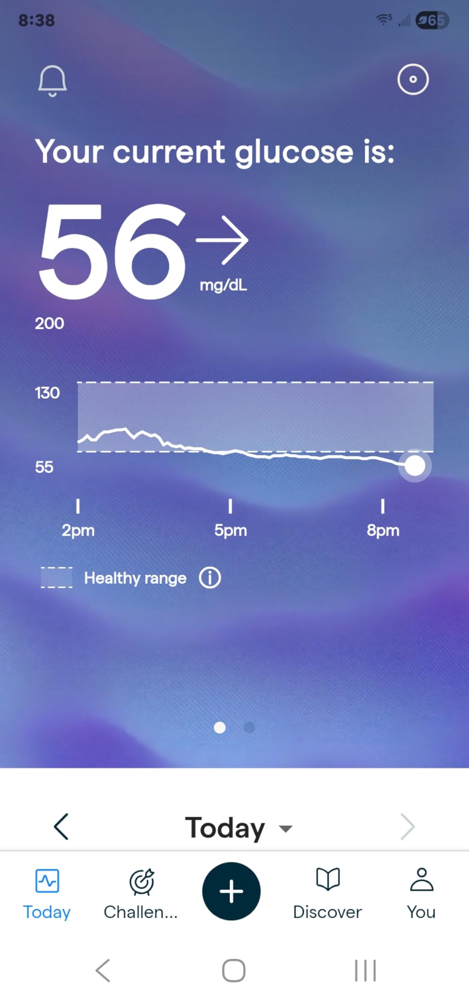 Lingo Continuous Glucose Monitor (CGM). Made by Abbott. Optimize Your Nutrition with Real-time Glucose Data & Insights. 1 Lingo biosensor lasts up to 14 Days*. Works with iOS and Android. US Only. customer photo 1