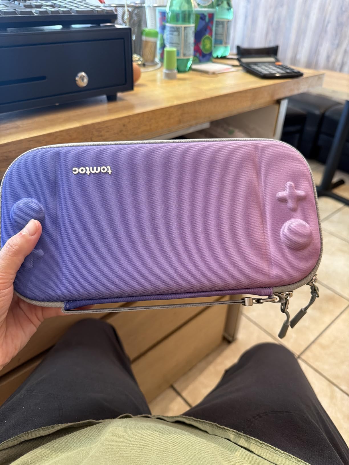 tomtoc Slim Carrying Case for Nintendo Switch 2 Model 2025, Odorless Felt Protective Hard Shell with 12 Game Card Slots, Portable Travel Storage Case with Original Patent and Military Grade Protection customer photo 1