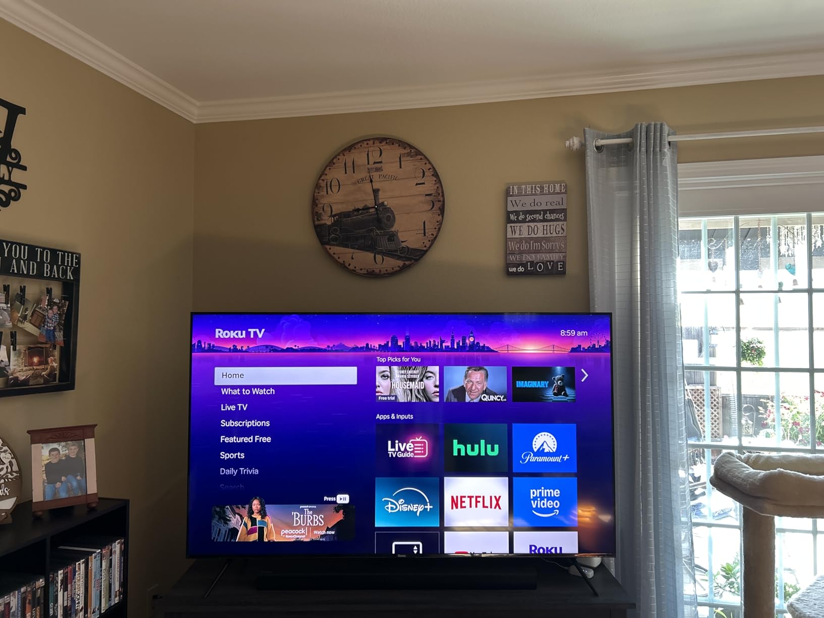 Roku Smart TV - 75-Inch Plus Series, Mini-LED TV - RokuTV with Enhanced Voice Remote - Flat Screen 4K QLED Television with Dolby Vision & Wi-Fi for Streaming Live Local News, Sports customer photo 2