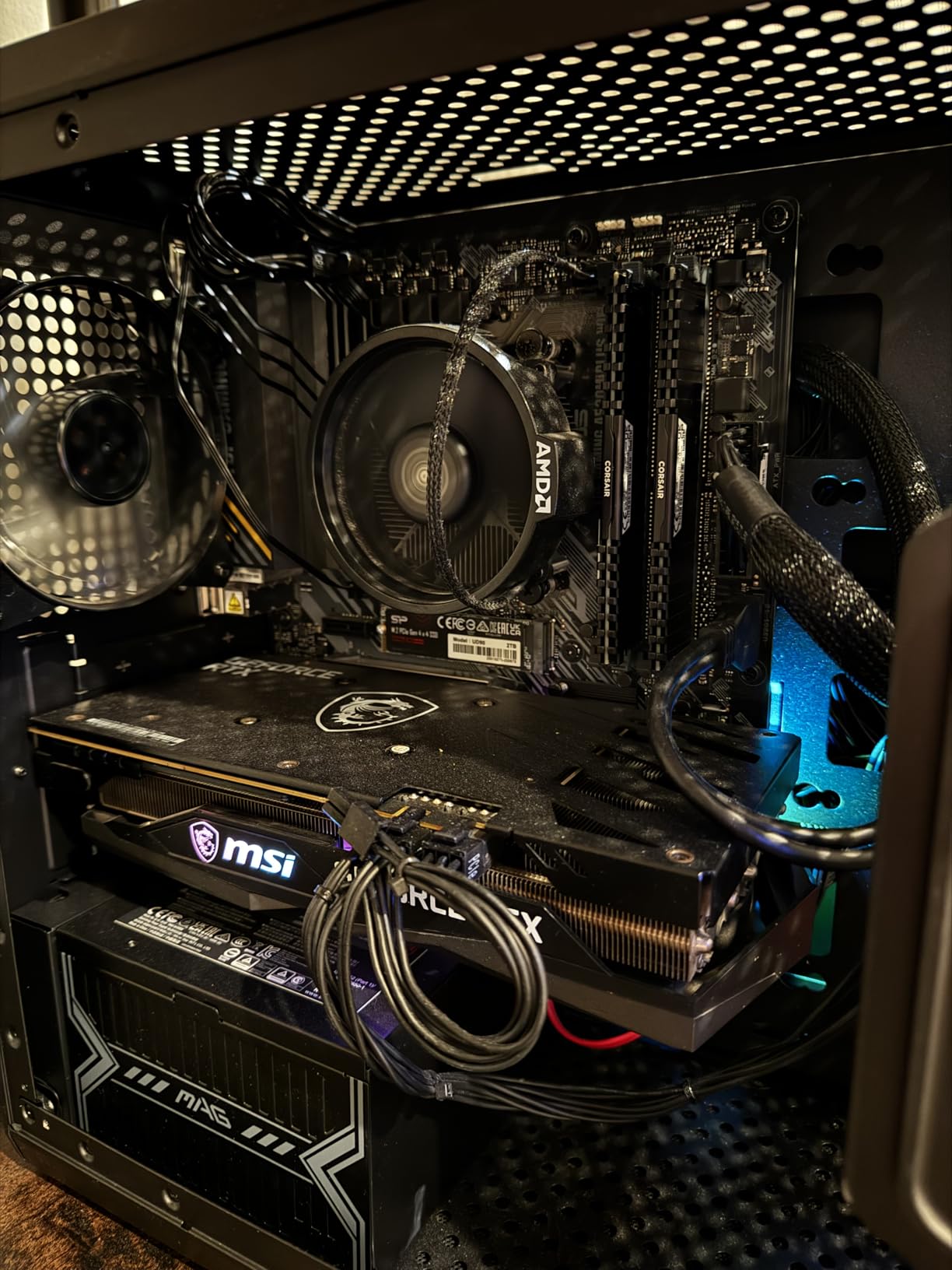 Micro Center AMD Ryzen 5 5500 Desktop Processor with ASUS TUF Gaming A520M-PLUS (WiFi) AM4 microATX Motherboard (M.2 Support, 802.11ac Wi-Fi, DisplayPort, HDMI) customer photo 3