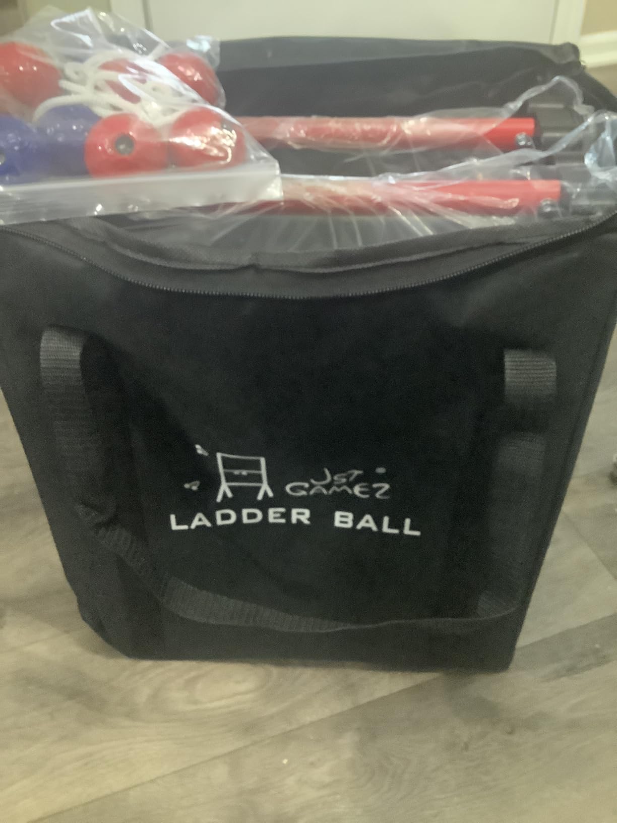 Steel Ladder Ball Game Set with 6 Bolas Assembly-Free Ladder Toss Includes Scorekeeper and Carry Case Yard Outdoor Games for Adults & Family customer photo 1