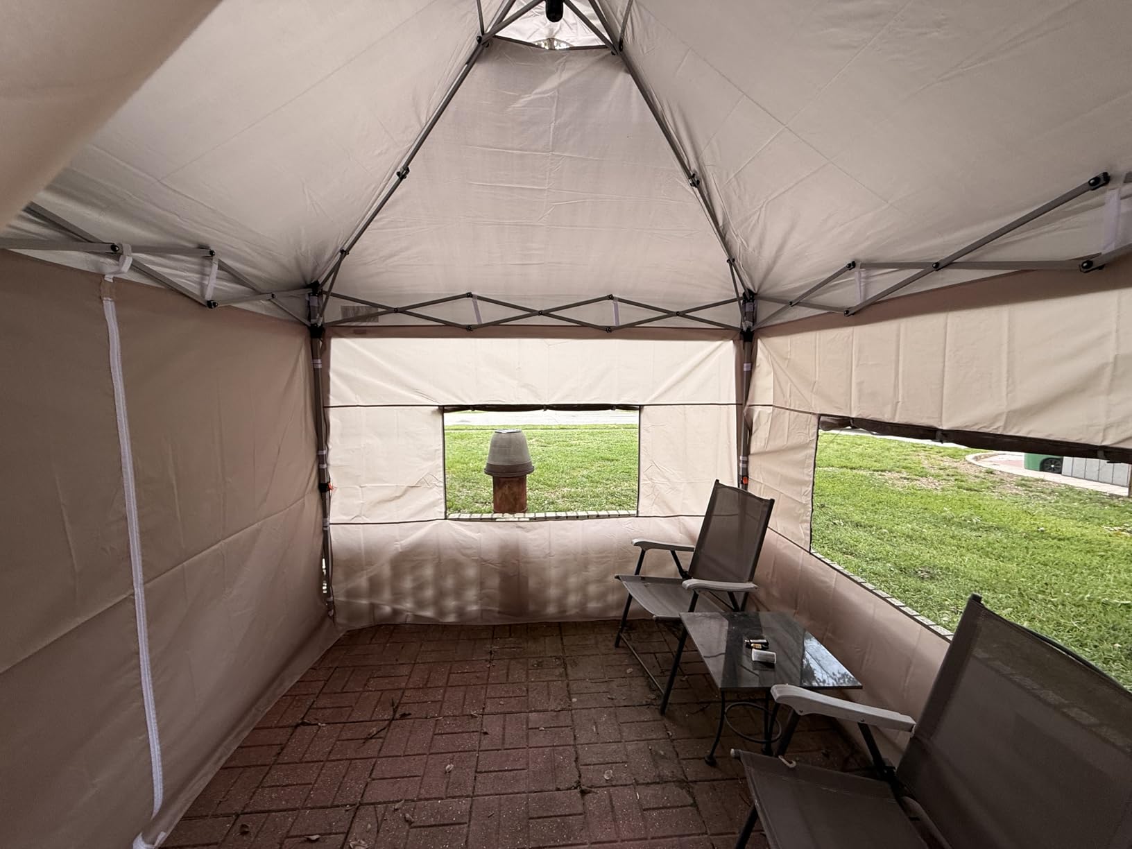 Quictent Privacy 10x10 Pop up Canopy Tent with Sidewalls and Roll-up Ventilated Windows, One Person Easy Setup, Outdoor Commercial Gazebo Shelter Enclosed Waterproof, Bonus 4 Sandbags customer photo 1