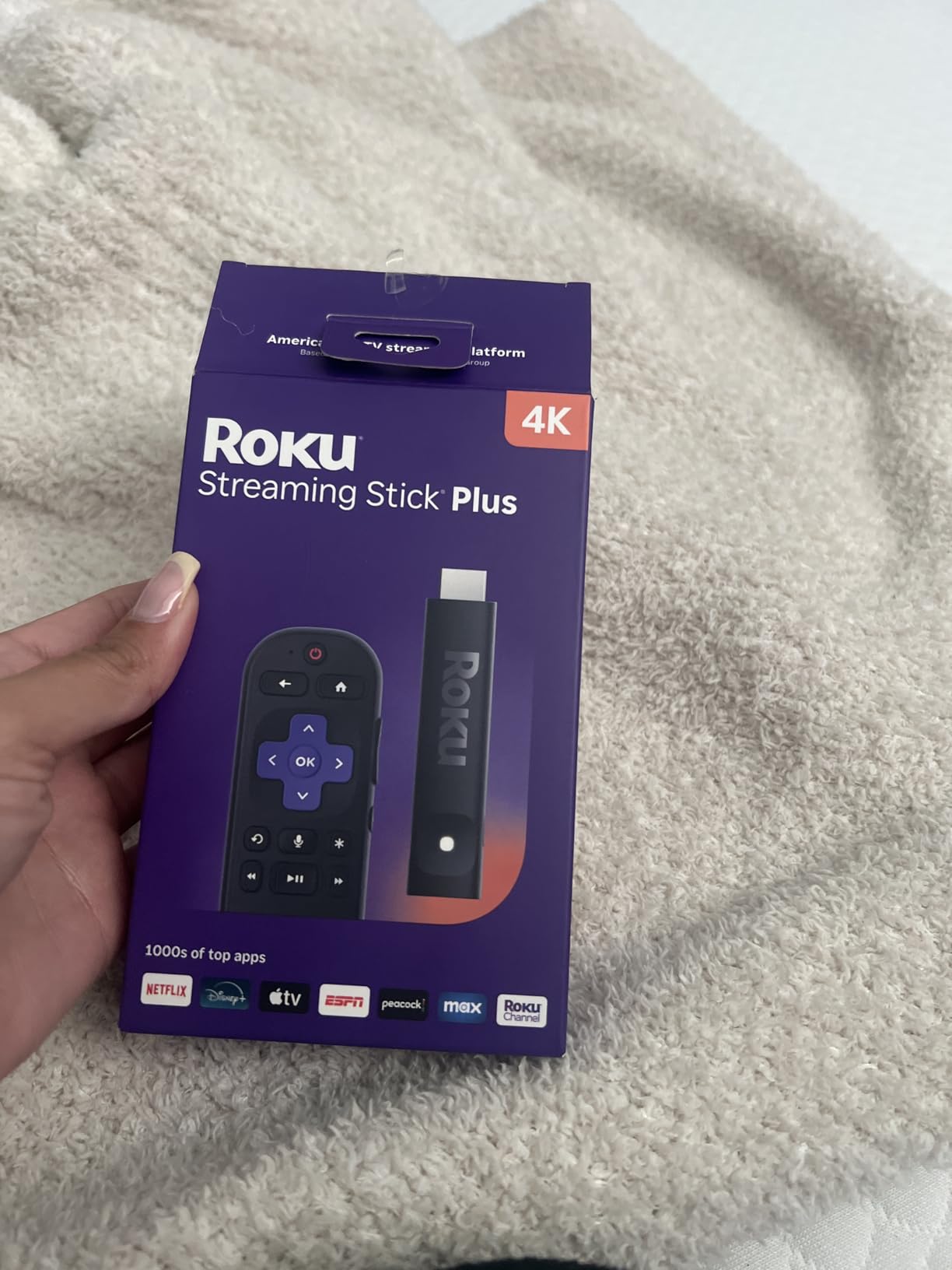Roku Streaming Stick Plus - 4K & HDR Roku Streaming Device for TV with Voice Remote - Free & Live TV customer photo 2