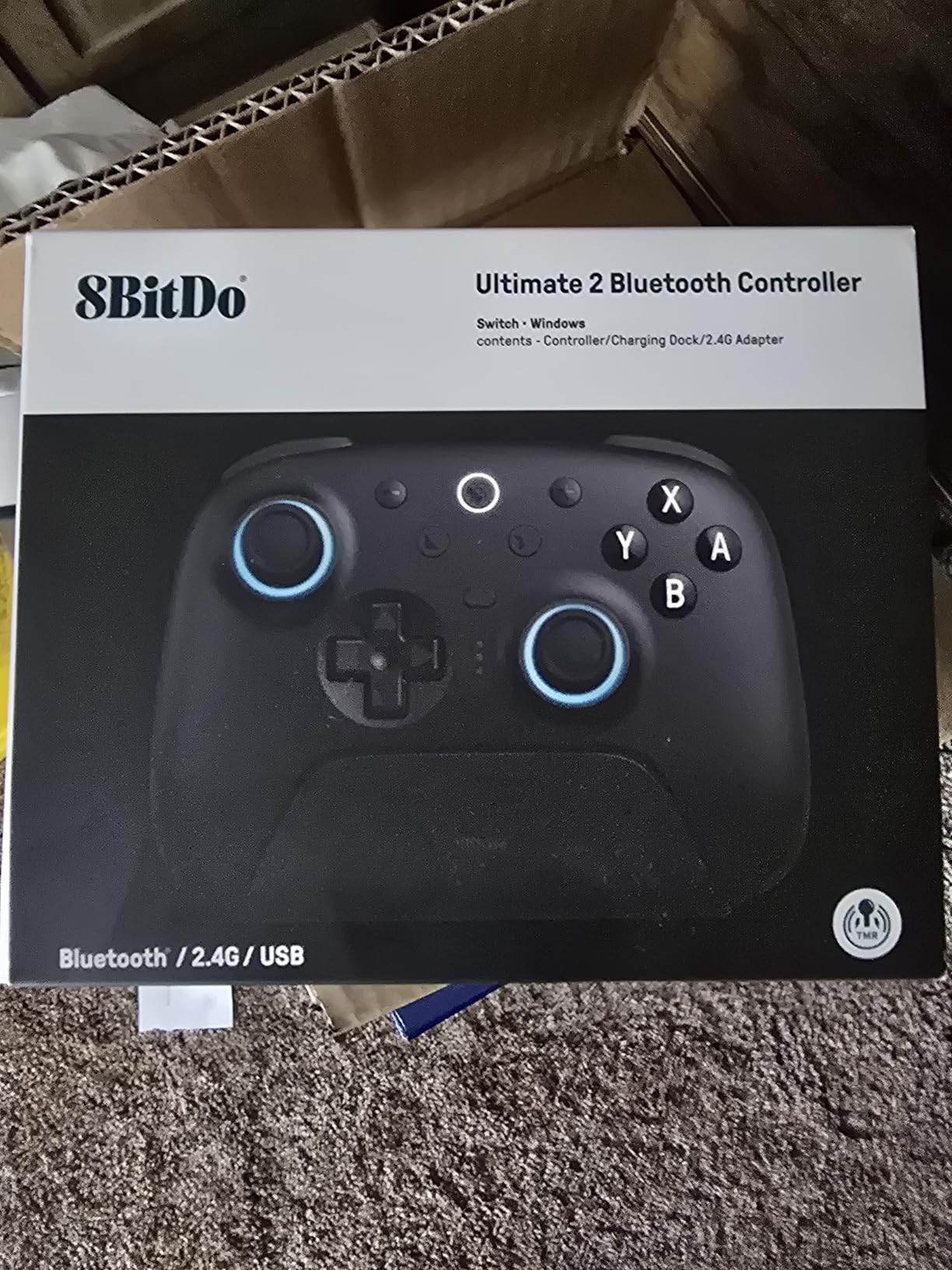 8BitDo Ultimate 2 Bluetooth Controller for Switch/Switch 2 & Windows PC, Switch Pro Controller with TMR Joysticks, Switchable Hall Effect/Tactile Triggers, Vibration and Motion Control - Black customer photo 1