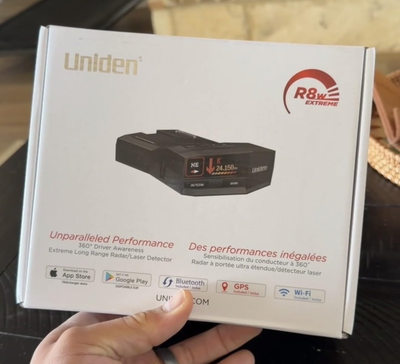 Uniden R8W (new Model) Extreme Long Range Laser/Radar Detector, 360deg Awareness, Directional Arrows, Wi-Fi, Bluetooth, GPS, Real-Time Voice Alerts, Red Light & Speed Camera Alerts, R/TACH App customer photo 1