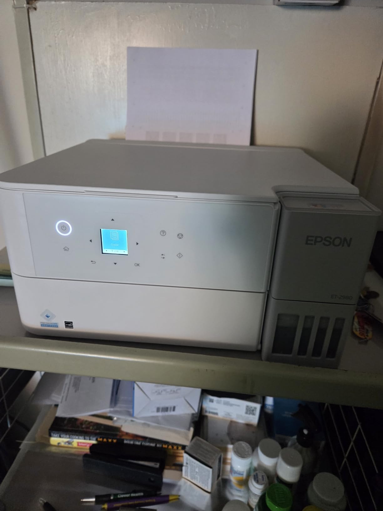 Epson EcoTank ET-2980 Wireless All-in-One Color Supertank Printer with Refillable Ink Tanks, 3 Years of Ink, Mobile Printing, 15 ISO PPM, Color Touchscreen, Auto 2-Sided, Black customer photo 1