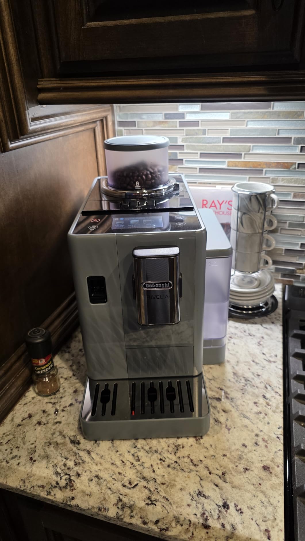 De'Longhi Rivelia Automatic Espresso Machine, Milk Frother, Black customer photo 1