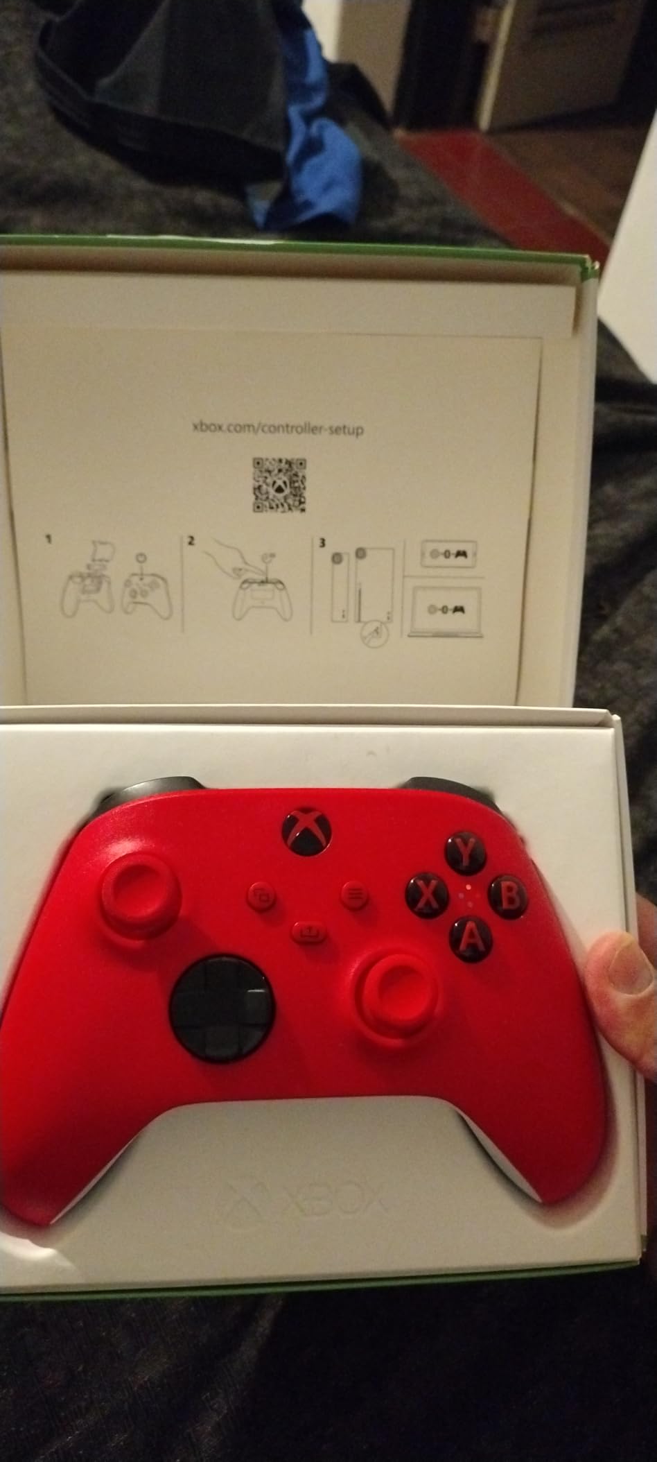 XBOX Wireless Gaming Controller | Pulse Red | Console, PC, & Cloud Devices | Textured Grip | Wireless, Bluetooth, USB-C Connectivity customer photo 1