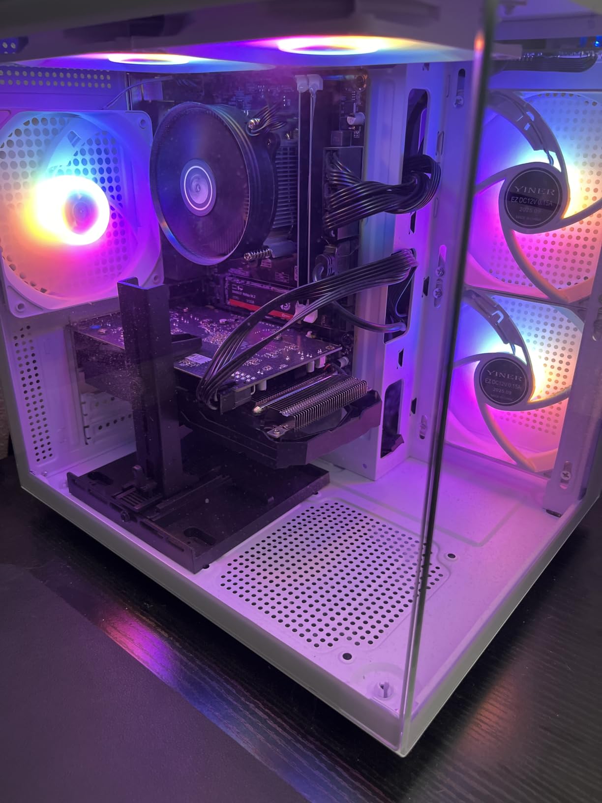 Prebuilt Gaming PC Desktop Computer, Intel Core i7 Desktop, Operating at A Frequency of 3.4-3.9 GHz, RX590 Graphics Card with 8GB GDDR5 Video Memory, 16GB RAM, 512GB SSD, WiFi 5.0, RGB Fan x4 customer photo 1