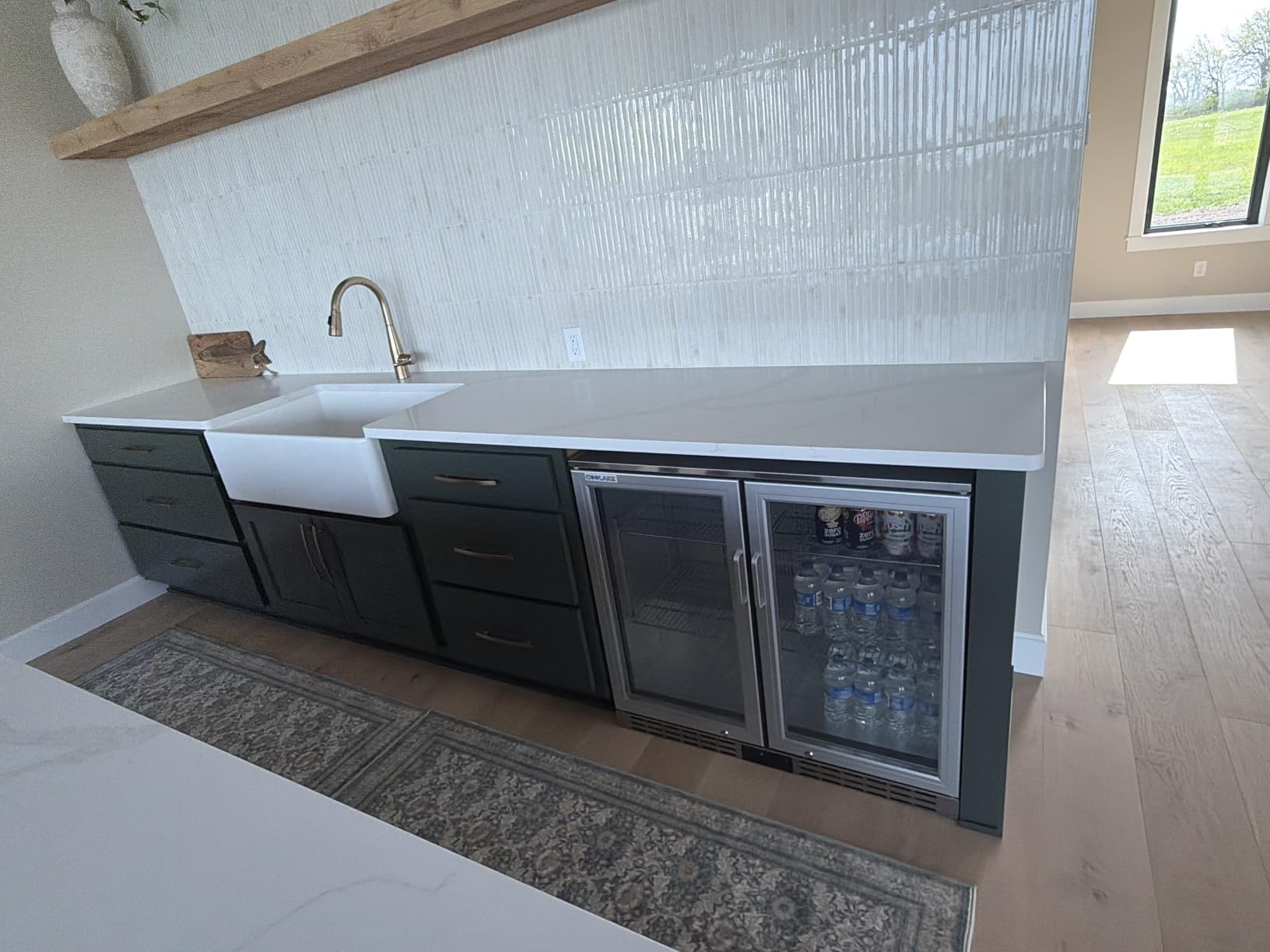 36 inch 7.4 cu.ft Back Bar Cooler Commercial Under Counter Beverage Refrigerator with 2 Glass Doors & LED Lighting, Stainless Steel Bottle Cooler for Home Bar Restaurant customer photo 1