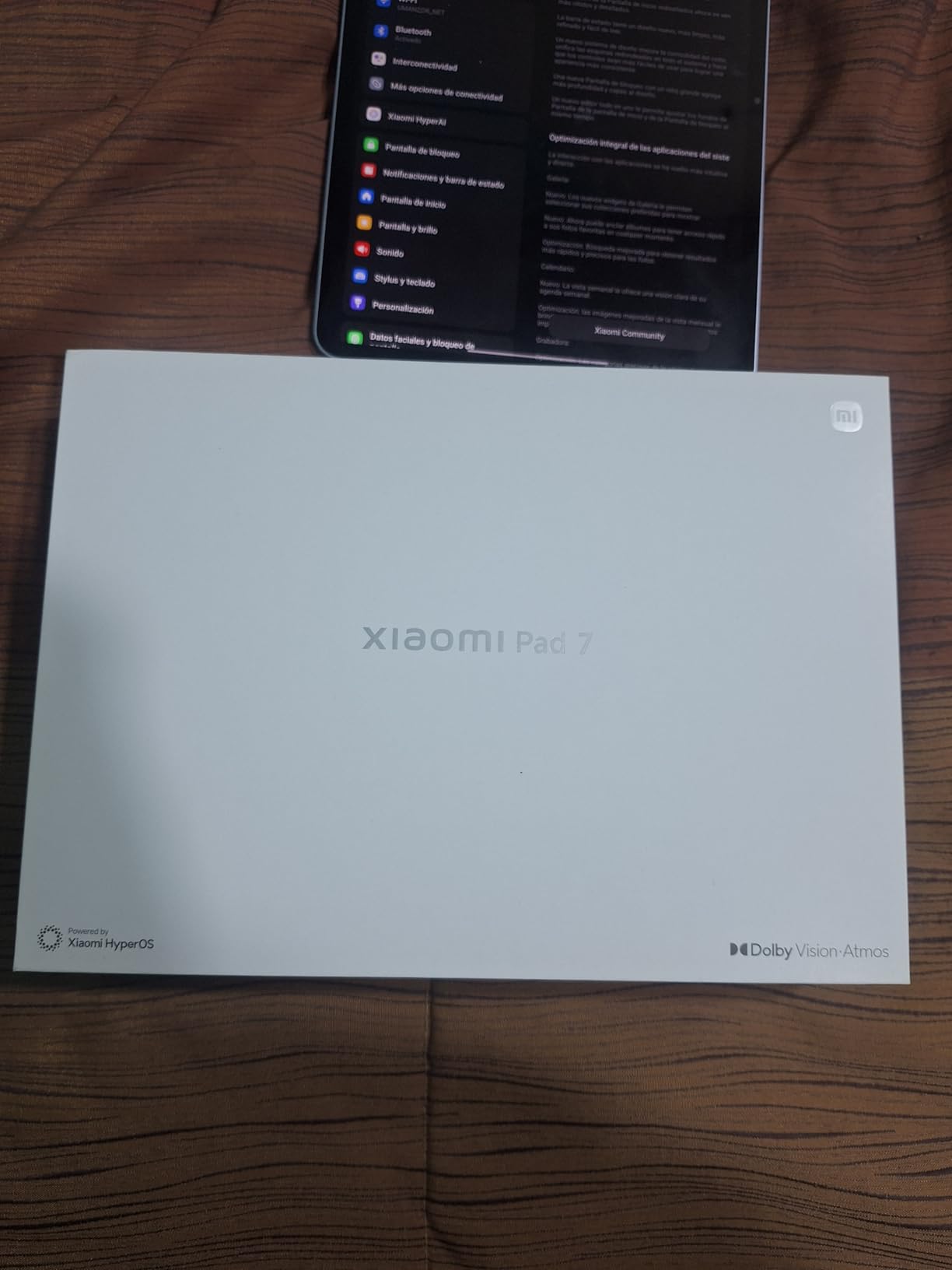 XIAOMI Pad 7 Ai WiFi Version Global, 11.2 inches 3.2K 144Hz 8850mAh Bluetooth 5.4 Four Speakers 13 Mp, 128GB + 8GB, Gray customer photo 2