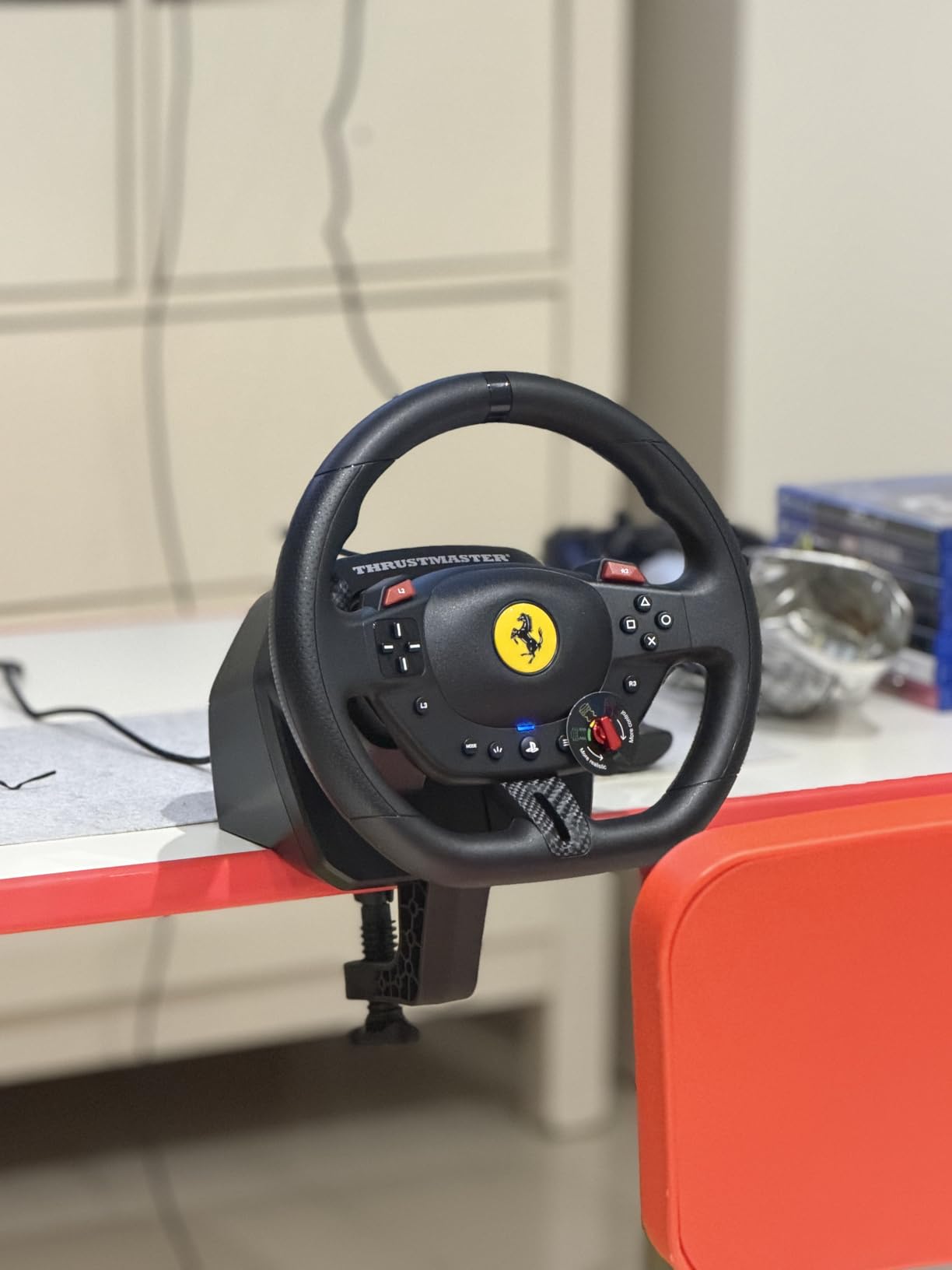Thrustmaster T98 Ferrari 296 GTB Racing Wheel and Pedal Set (compatible with PS5, PS4 & PC) customer photo 2