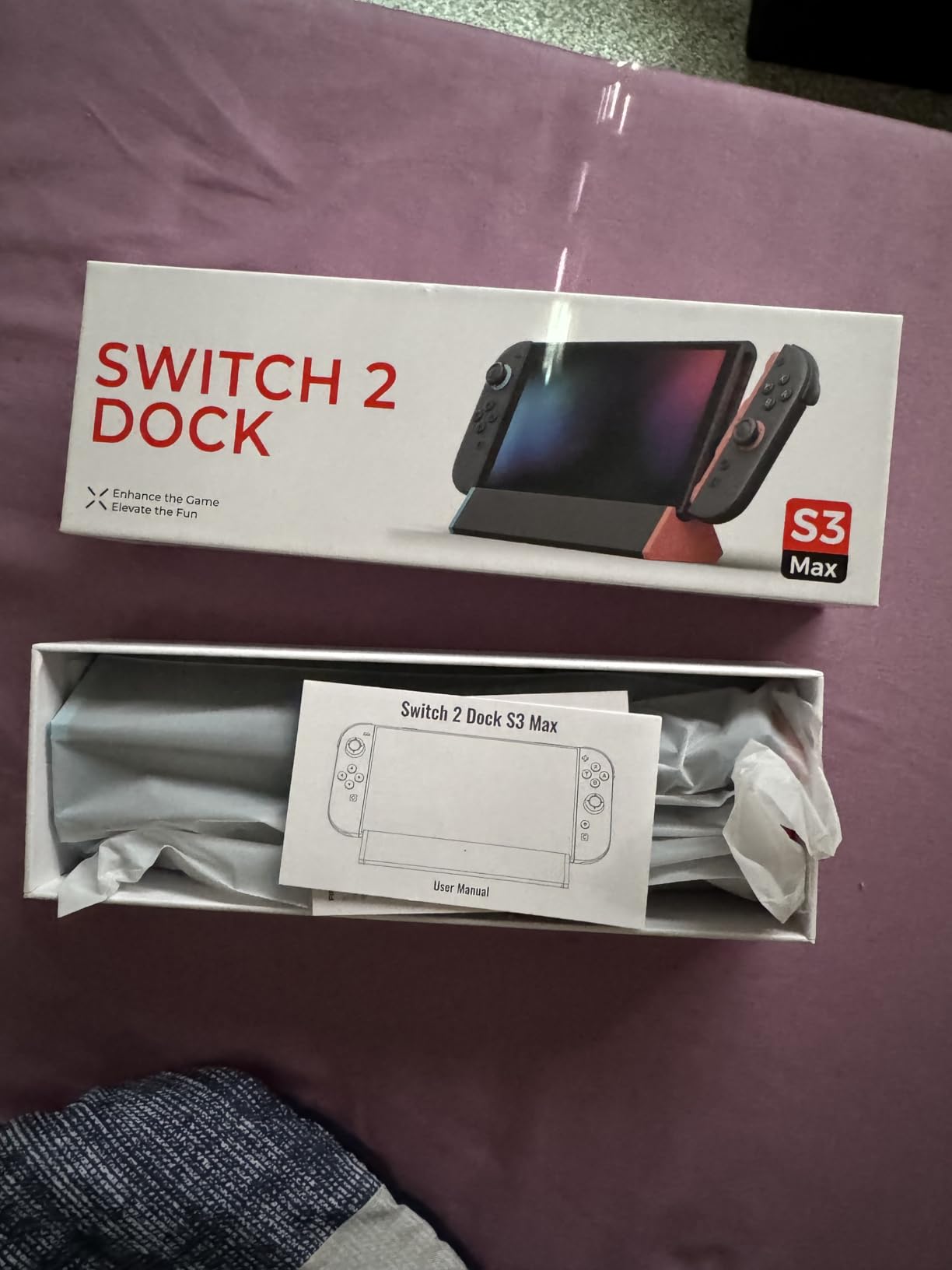 SIWIQU for Nintendo Switch 2 Dock, Portable Switch 2 TV Docking Station | 4K@120Hz HDMI, 100W PD Fast Charging, 2 USB-A Ports, Charge While Playing, TV/Tabletop Mode Button customer photo 1