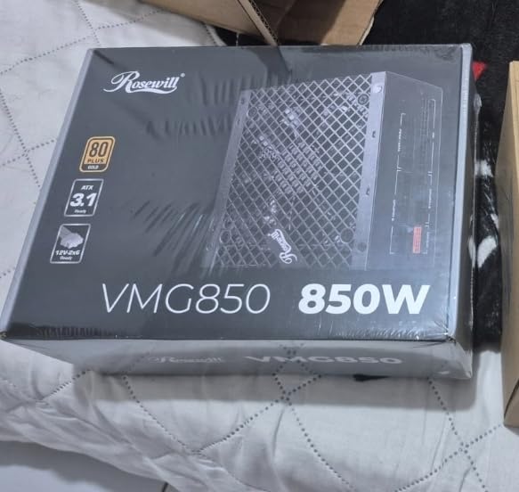 Rosewill VMG 850W 80+ Gold, ATX 3.0 & 3.1 Compatible, Full Modular Low-Noise Power Supply, PCIe 5.1 12V-2x6 Connector, 100% Japanese Electrolytic Capacitor, 120mm FDB Silent Fan - 5 Year Warranty customer photo 2