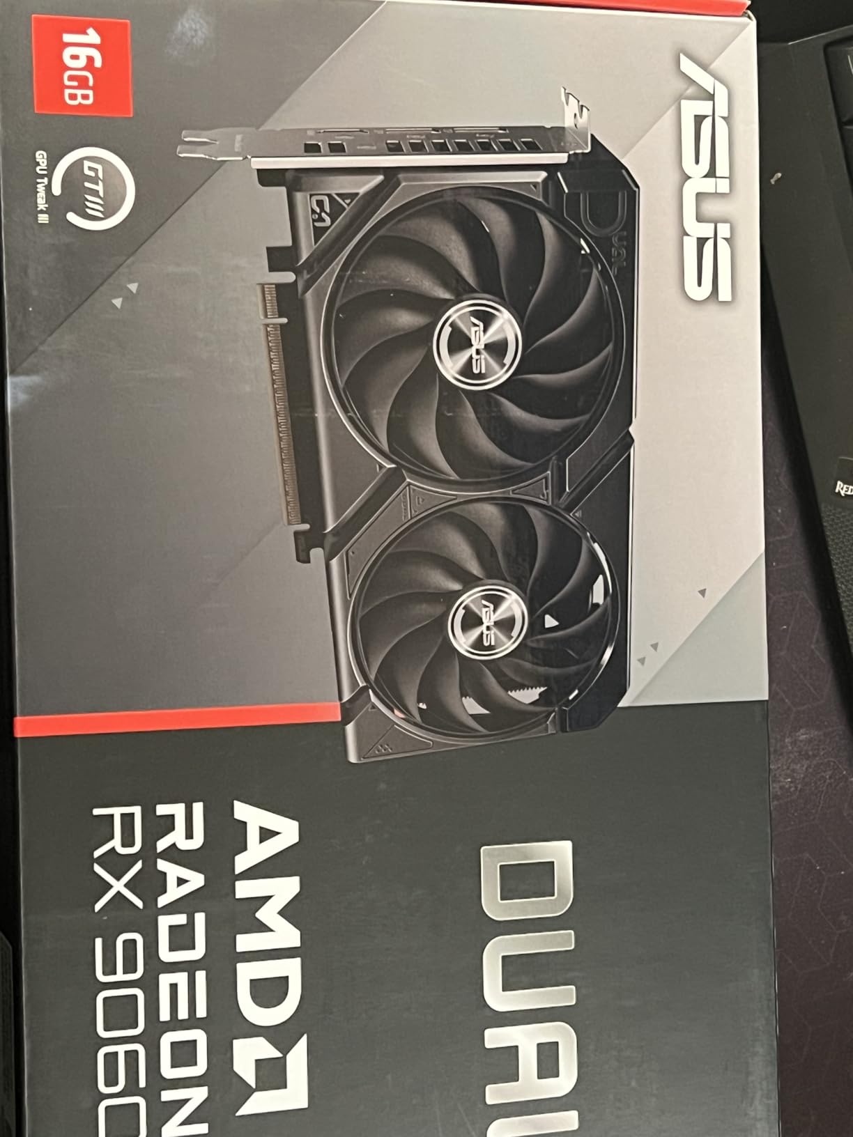 ASUS Dual Radeon RX 9060 XT 16GB GDDR6 Graphics Card, AMD, for Desktop (PCIe 5.0, HDMI 2.1b, DisplayPort 2.1a, 2.5-Slot, Axial-tech Fan, 0dB Technology, and More) customer photo 2