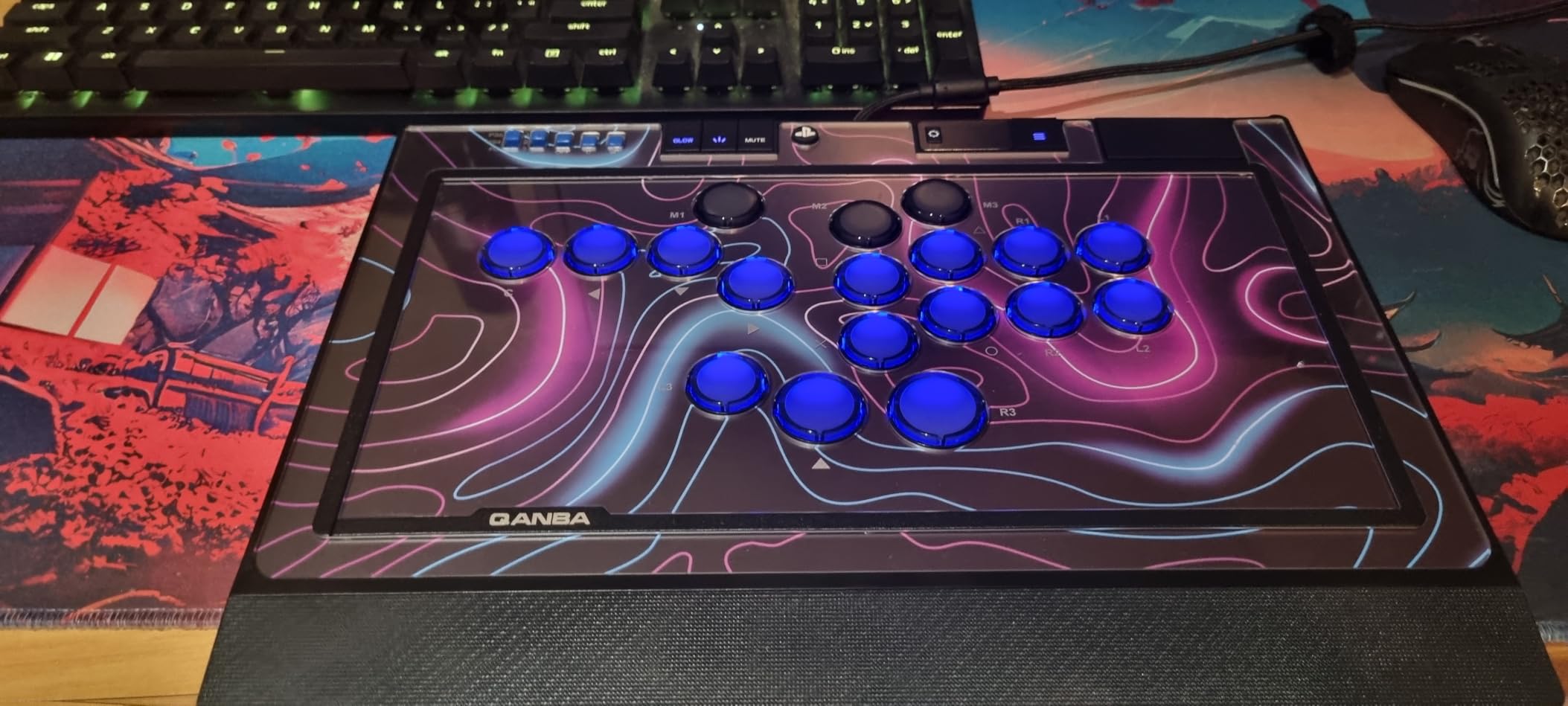 Qanba Sapphire S1 Leverless Arcade Controller Joystick for PlayStation 5 and PlayStation 4 and PC (Fighting Stick) Officially Licensed Sony Product, Detachable Joystick, Tournament Grade for Fighting Games customer photo 1