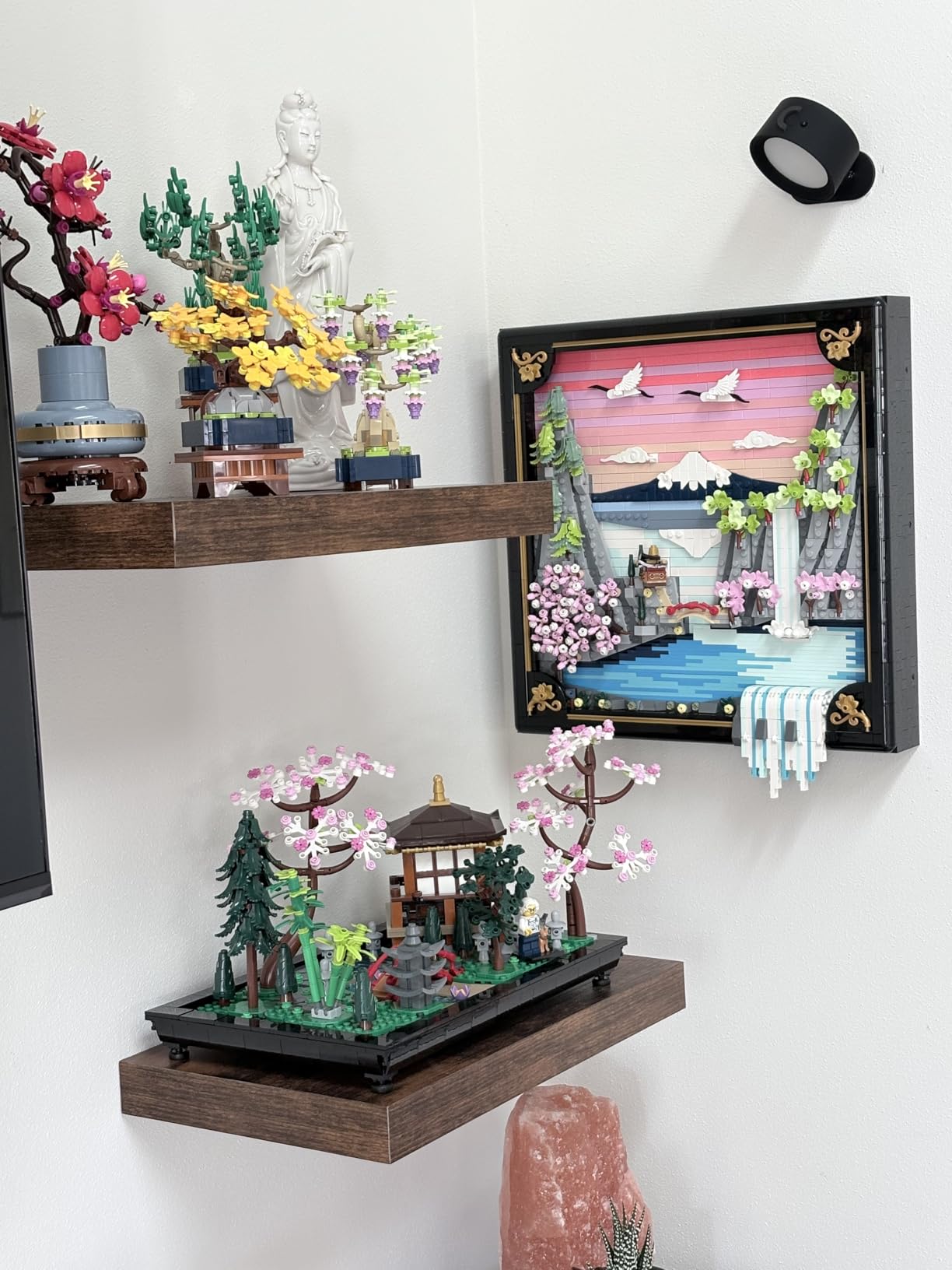 LEGO Art Japanese Cherry Blossom Landscape Building Set for Adults - Room Decoration & Gift for Women & Men, Ages 18+ - Framed Wall Decor, Stand or Hang to Display - 31218 customer photo 1