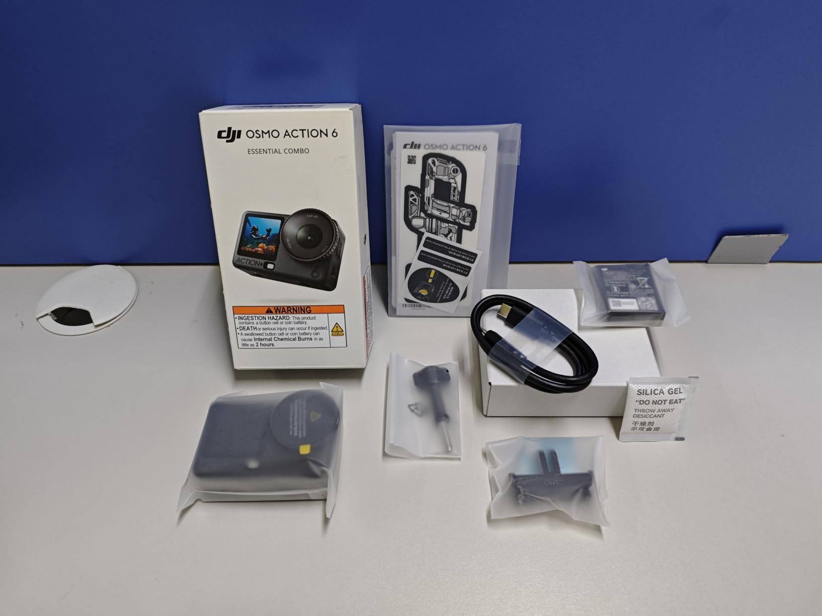 DJI Osmo Action 6 Essential Combo, 8K Waterproof Action Camera | 1/1.1
