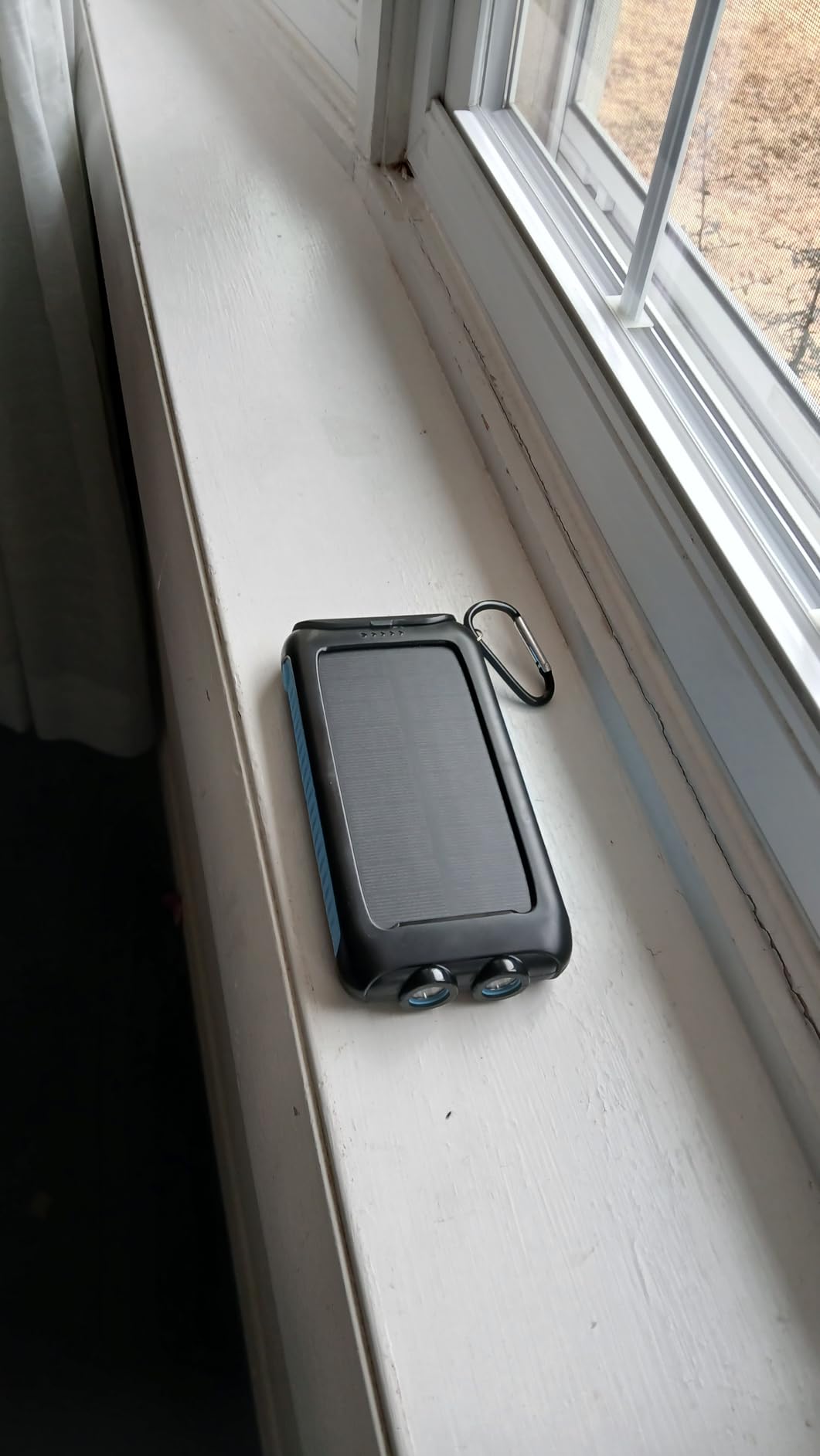 Solar Charger, 38800mAh Solar Power Bank, Waterproof External Backup Battery Power Pack with USB C Input/Output/LED Flashlights Compatible with iPhone, Samsung, iPad, Suitable for Outdoor, Camping customer photo 2
