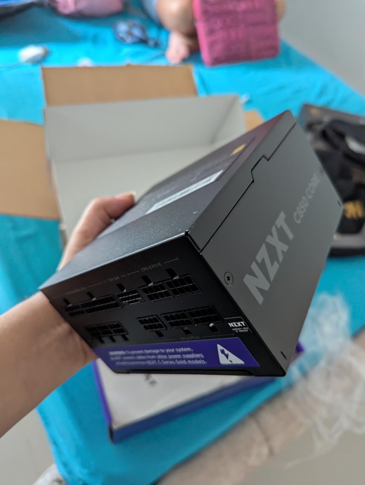 NZXT C850 Gold Core - 850W ATX 3.1 Power Supply - 80 Plus Gold - Cybenetics Platinum - Fully Modular - PCIe 5.1 600W 12V-2x6 - Zero RPM Fan - 105C Capacitors - Black customer photo 2