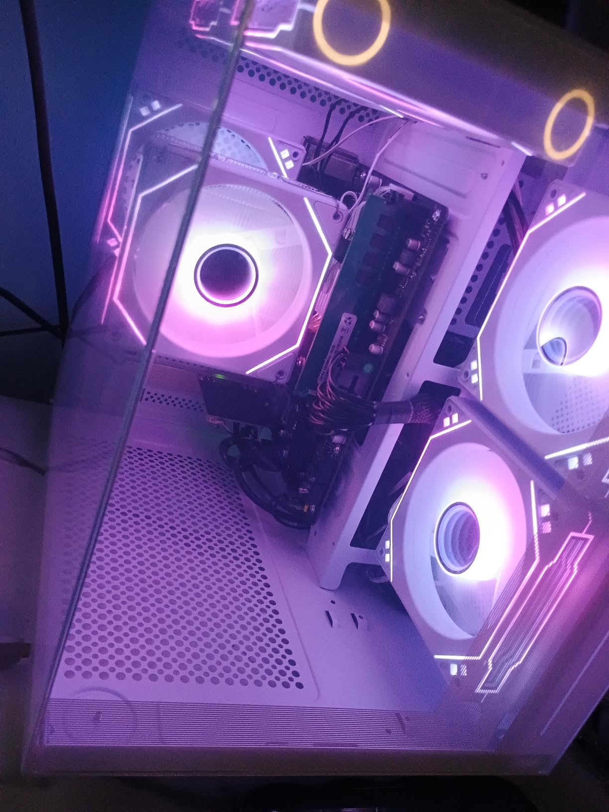 suevery Prebuilt Gaming PC, Black, Ryzen5 6Cores 3.6G-4.1G, DDR4 3200MHz 16G RAM, NVMe 512G SSD, Radeon RX560 4G, WIFI6 Desktop Computers Business Home customer photo 1