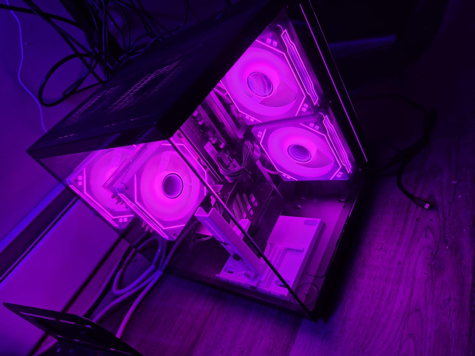 Gaming PC Desktop Ryzen 7 5700X, GeForce RTX 5060, 16GB DDR4 RAM, 1TB NVME SSD, Prebuilt Tower Computer for Gaming, Home VR (Black) customer photo 1