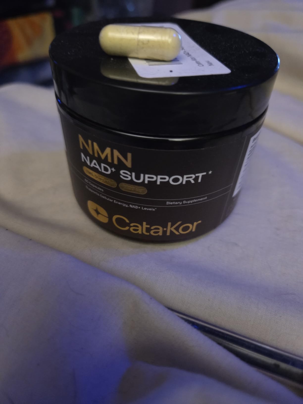 Cata-Kor NMN Supplement - 4-in-1 NAD Supplement with Quercetin | TMG | Resveratrol - NMNH Alternative - Supports Cellular Energy & NAD+ Level - 60 Capsules - Third-Party Tested (1 Pack) customer photo 1