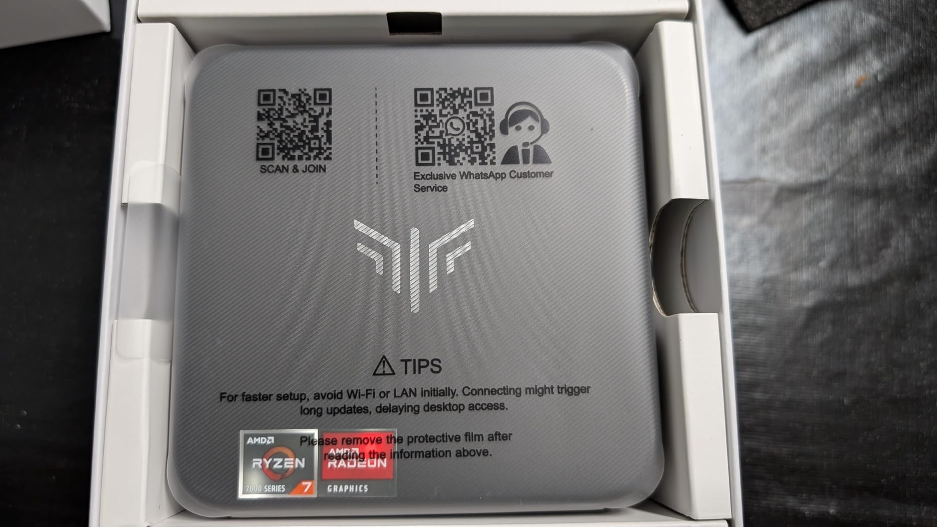KAMRUI Mini Gaming PC, Hyper H1 win-11 Pro AMD Ryzen 7 7735HS (Beat 7730U/6800U, Up to 4.75GHz) Mini PC, 24GB LPDDR5 5500MT/s 512GB SSD Micro Pc, Mini Computer Triple 4K Display/2.5G LAN/WiFi6/BT5.2 customer photo 1
