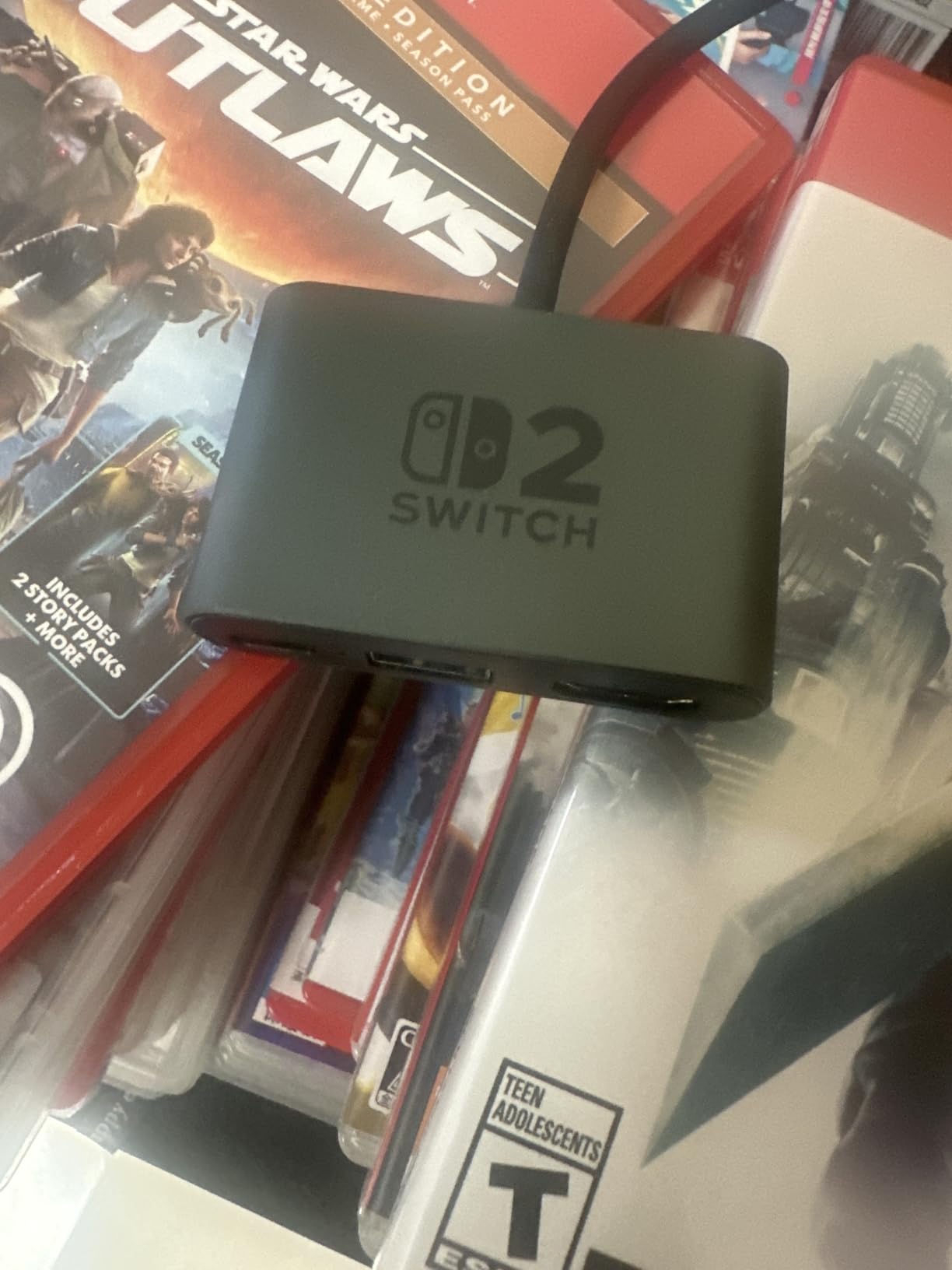 Switch 2 Dock, Portable USB C Docking Station with 4K@60Hz~120Hz HDR/PD Max100W/USB Port, Aluminum Alloy Travel TV Dock for Switch/Steam Deck/ROG Xbox Ally X/Legion Go 1/2/S customer photo 1