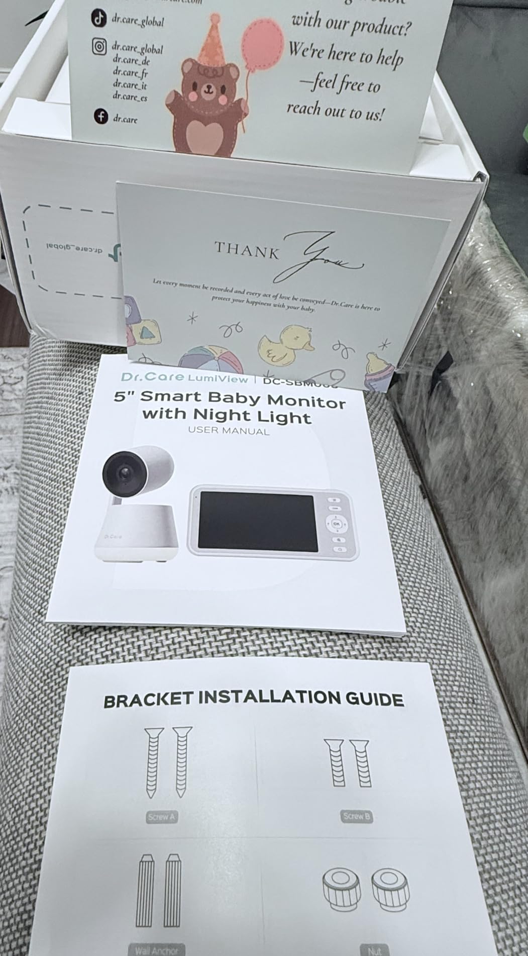 Dr.Care LumiView Smart WiFi Baby Monitor with Clip Mount - 5