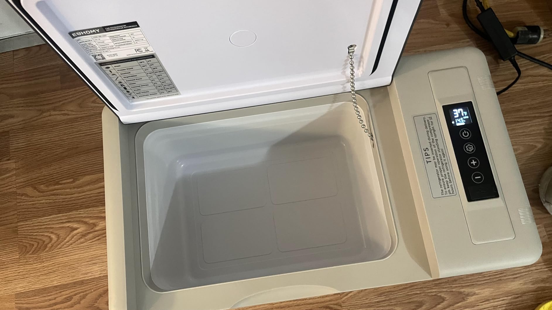 EUHOMY 12 Volt Refrigerator, 23QT(22L) Compressor Electric Cooler APP Control, Car Fridge -4F~68F, Portable Refrigerator 12/24V DC 100-240V AC, Portable Freezer for Camping, Travel, Boat customer photo 2