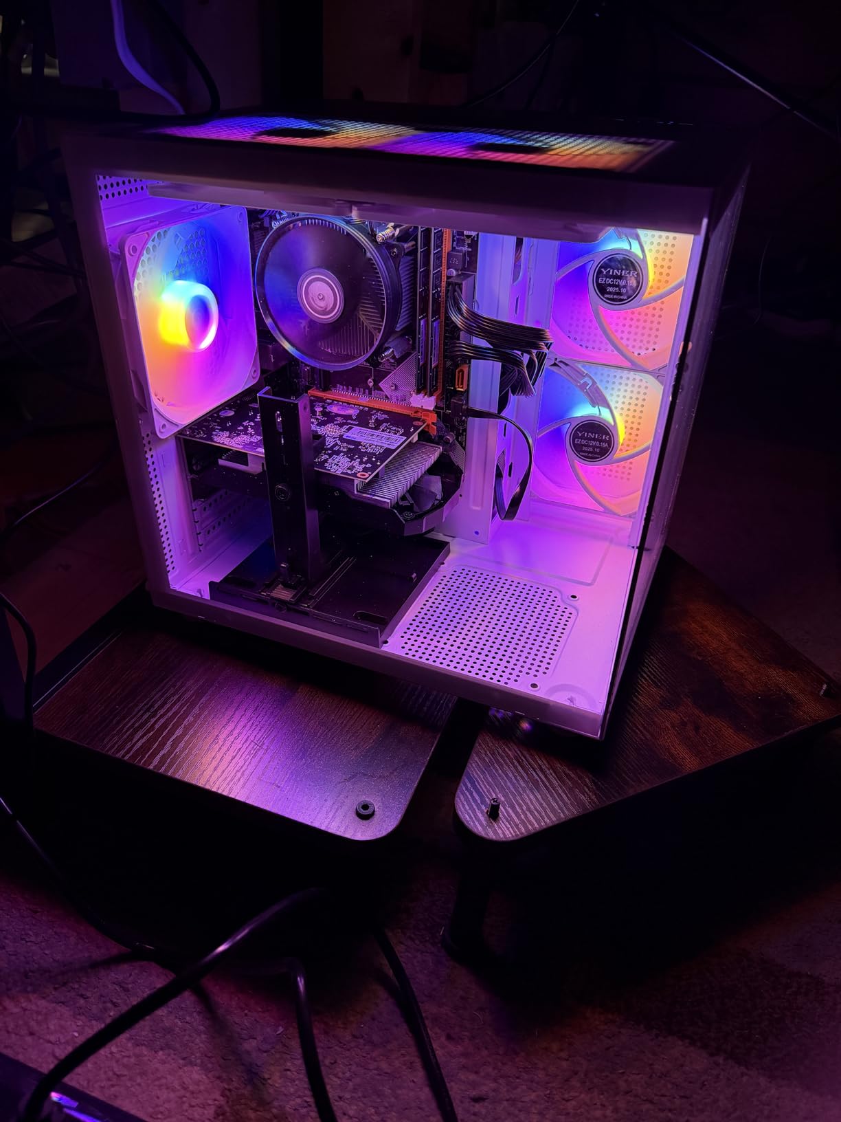 Gaming PC, Intel Core i5-3470 3.2GHz, Radeon RX 560 4GB, 16GB DDR3 RAM, 512GB NVMe SSD, RGB Fan, Prebuilt Desktop Tower for Streaming & Daily Use customer photo 1