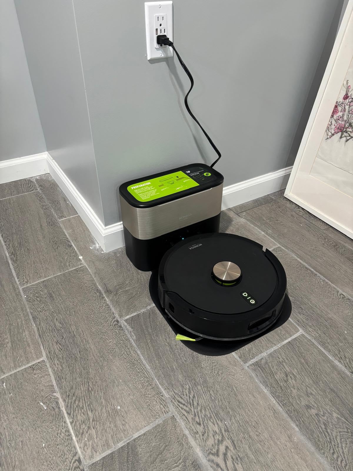 MONSGA Robot Vacuum and Mop Combo, 90 Days Self-Emptying with 8000Pa Suction, LiDAR Smart Mapping, Dual Anti-Tangle for Pet Hair, Carpet and Hard Floor customer photo 1