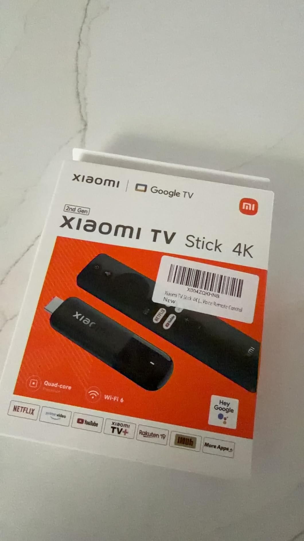 Xiaomi TV Stick 4K (2nd Gen) Streaming Media Player Device Google TV Cast Dolby Vision HDR10+ Atmos Dual Band Wi-Fi 6 with 360 Degree Bluetooth Voice Remote Control customer photo 1